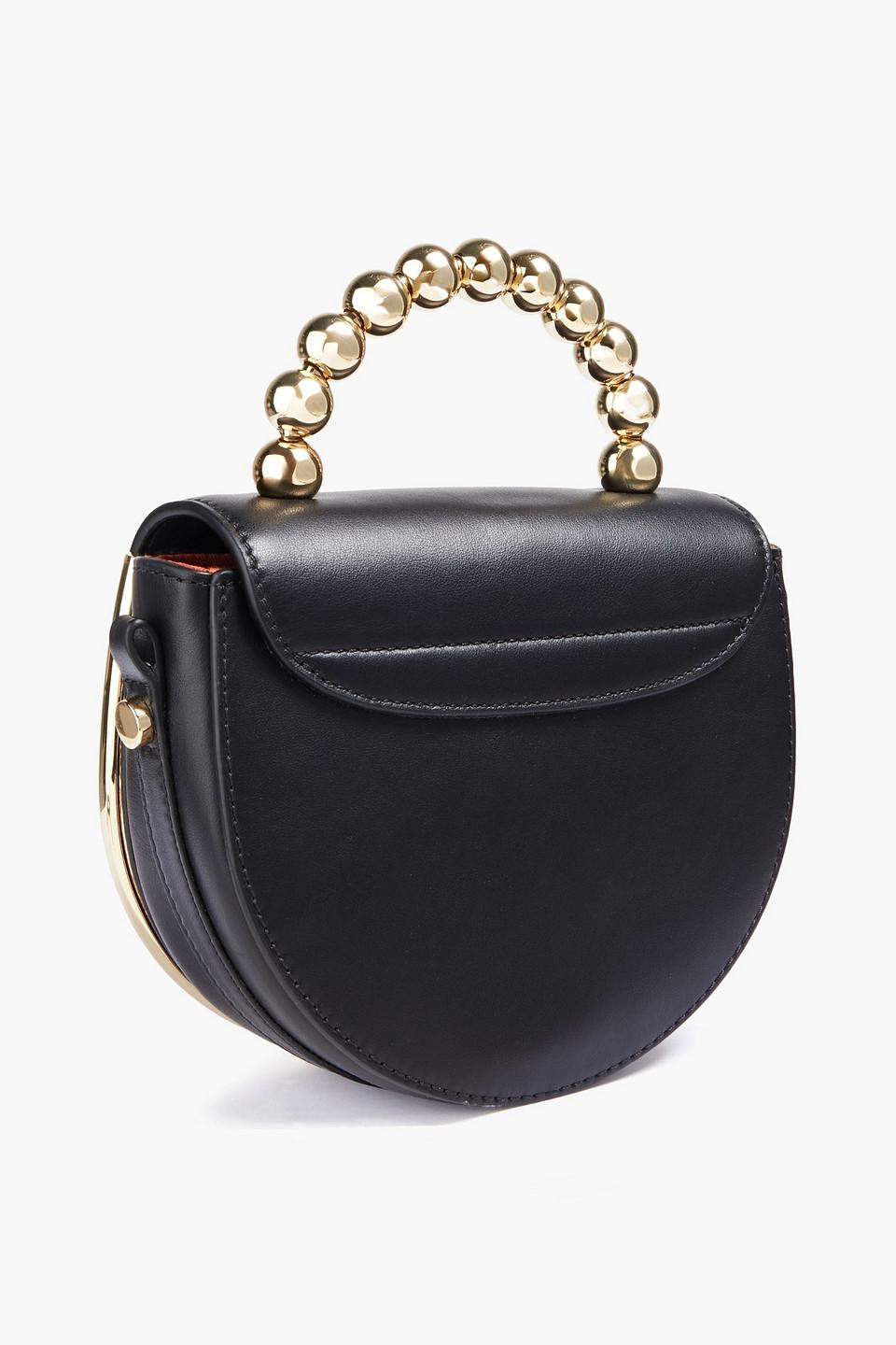 Mara Evening Embellished Leather Shoulder Bag