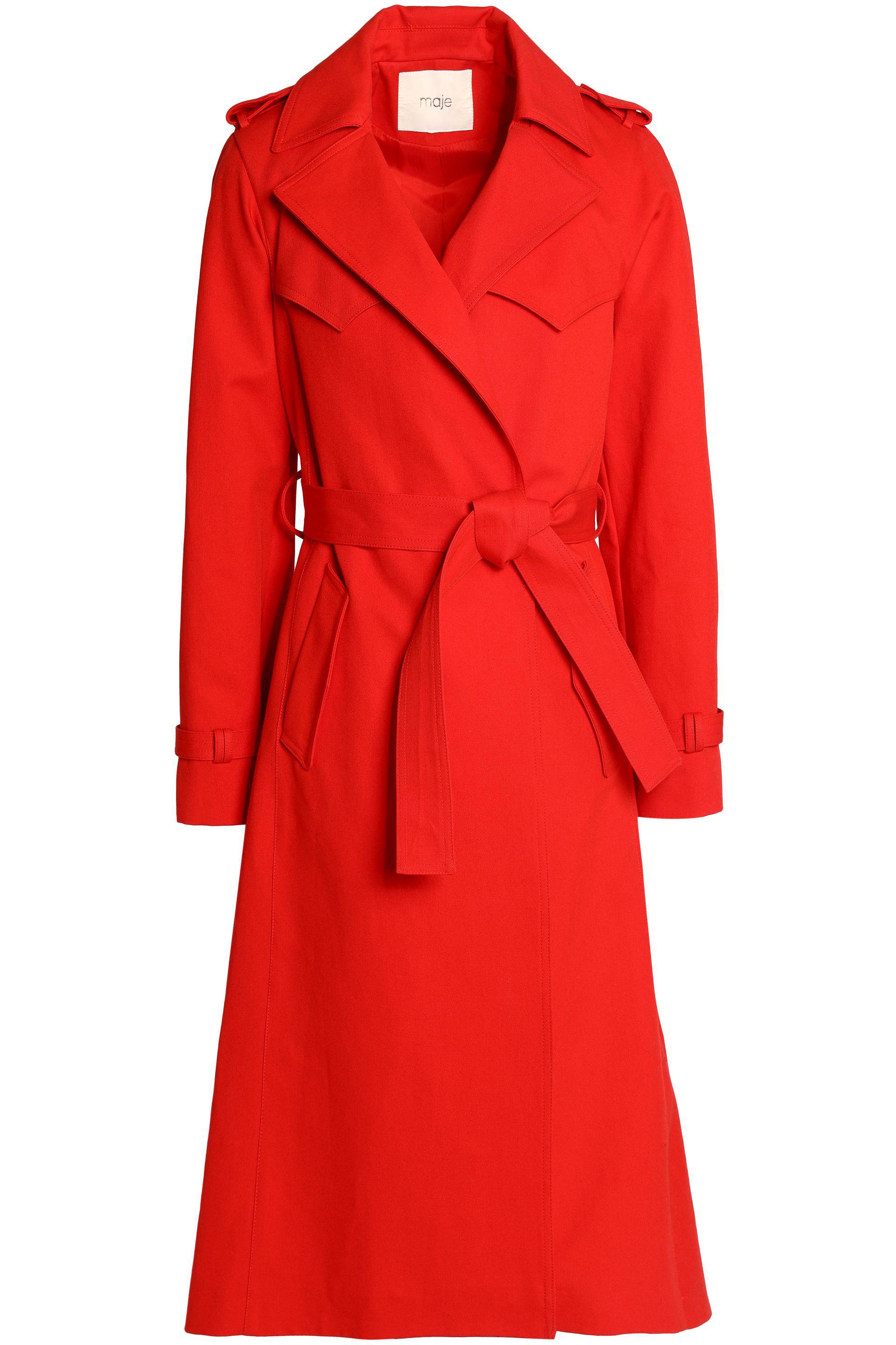 Maje red hotsell coat