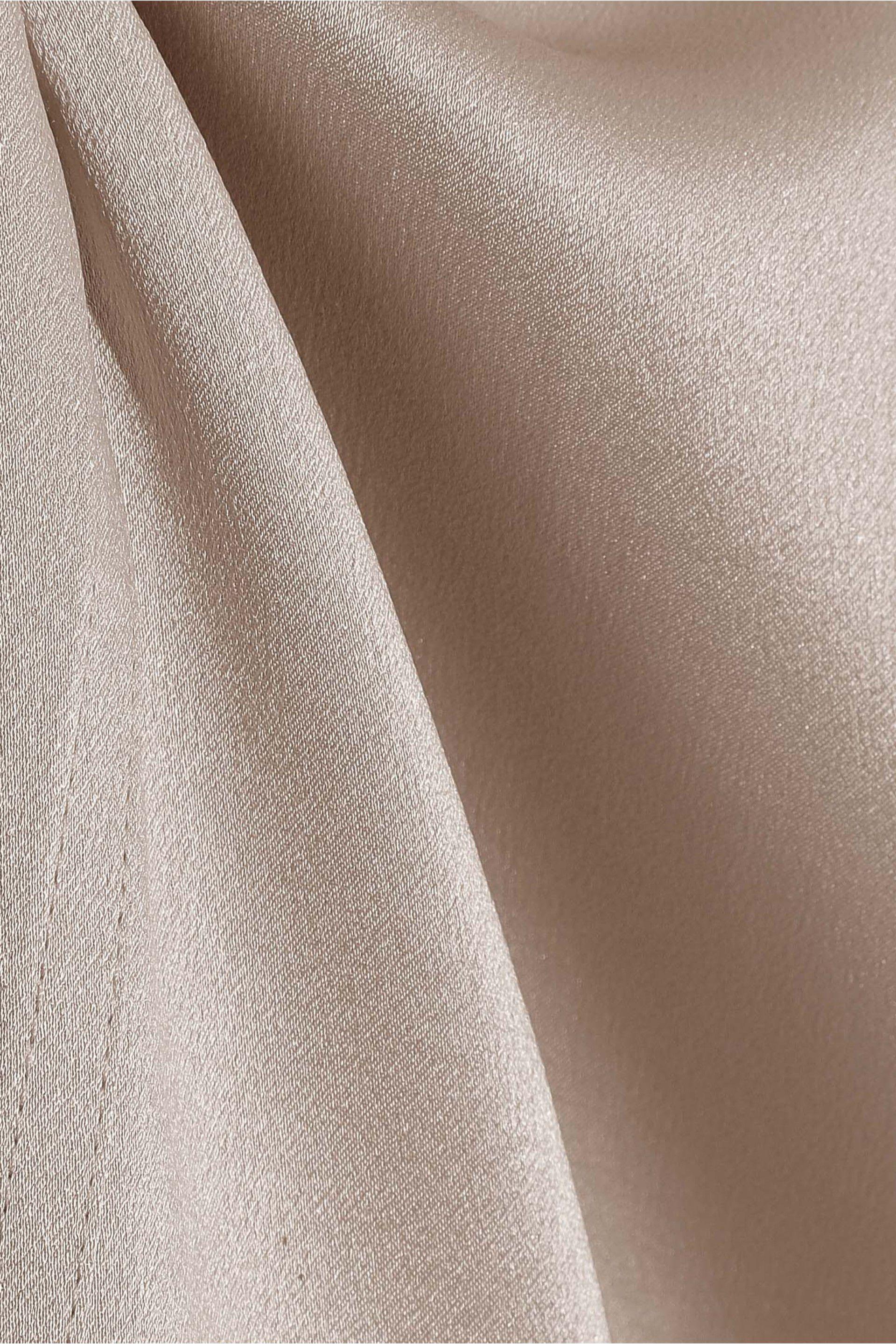 silk satin turtleneck blouse