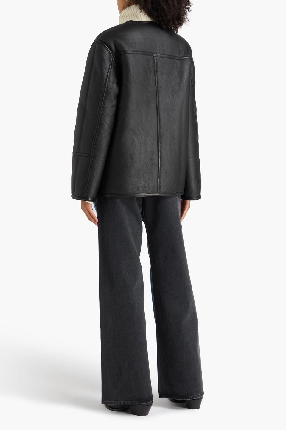 Veronica Beard Anya Reversible Shearling Jacket in Black Lyst UK