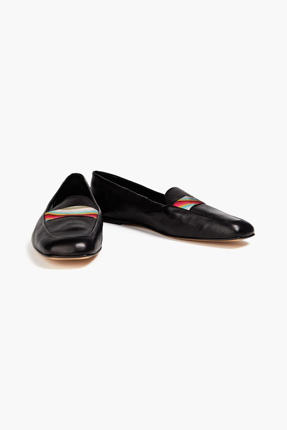 Paul Smith Dionne Textured-leather Loafers in Black | Lyst