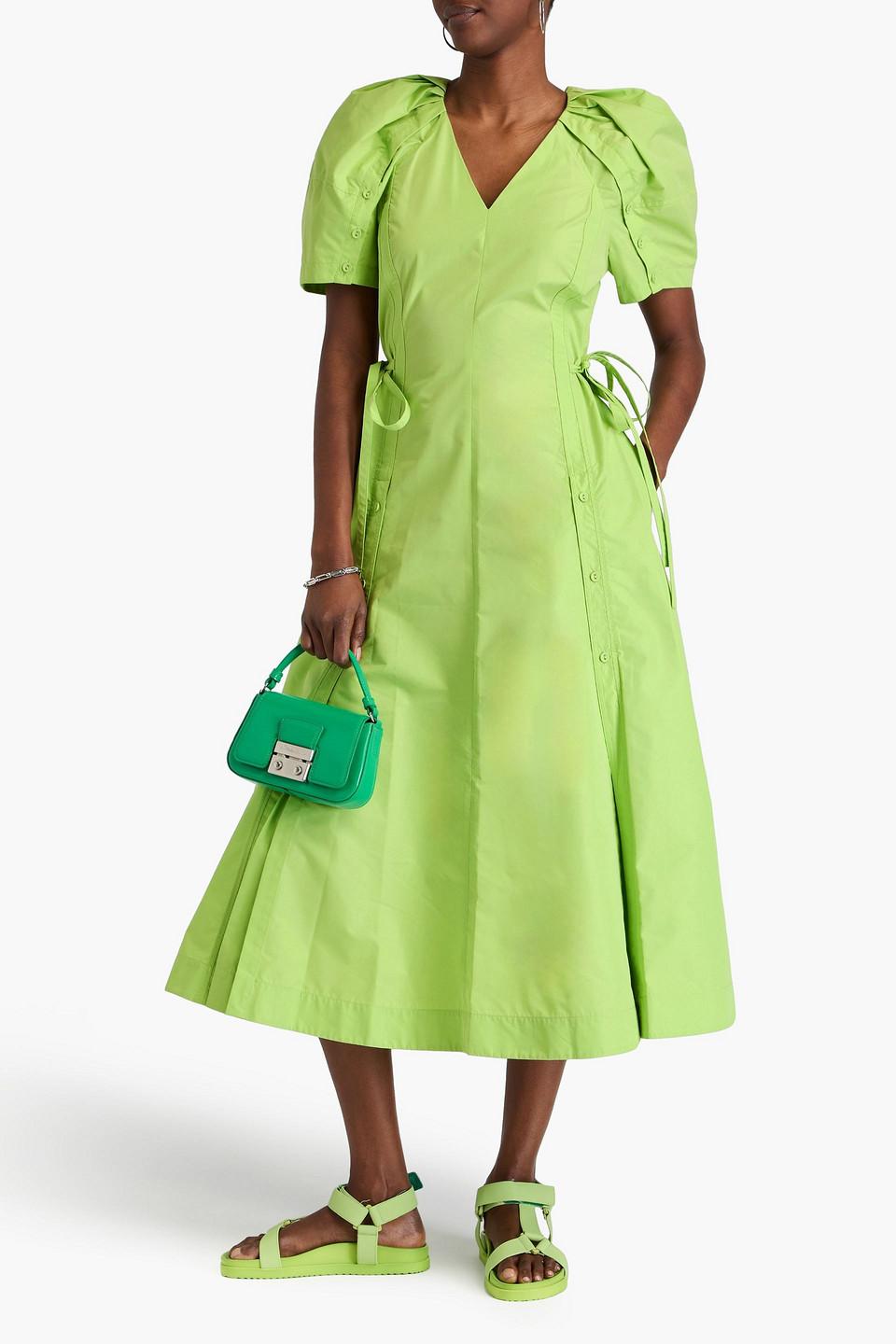 green emerald velvet dress 3.1 Phillip Lim Trim Floral Dress