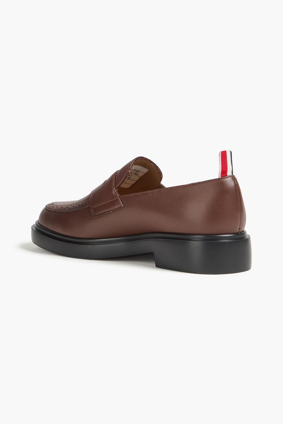 Chaussures Penny Loafers Thom Browne En Cuir Grainé - Taille 8.5, Occasion Très Bon État