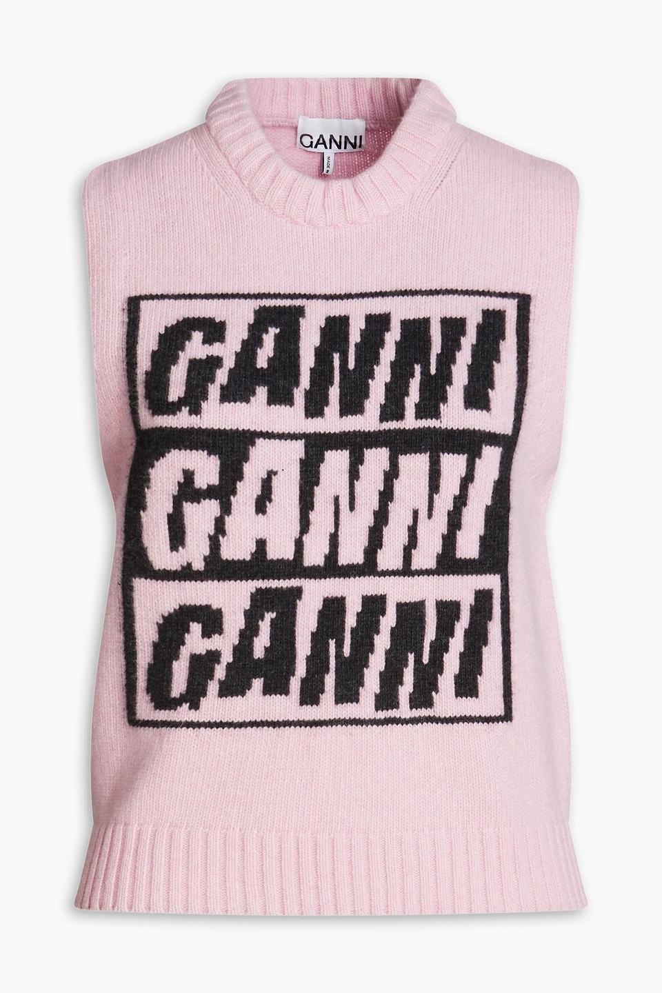 Ganni pink jumper hotsell