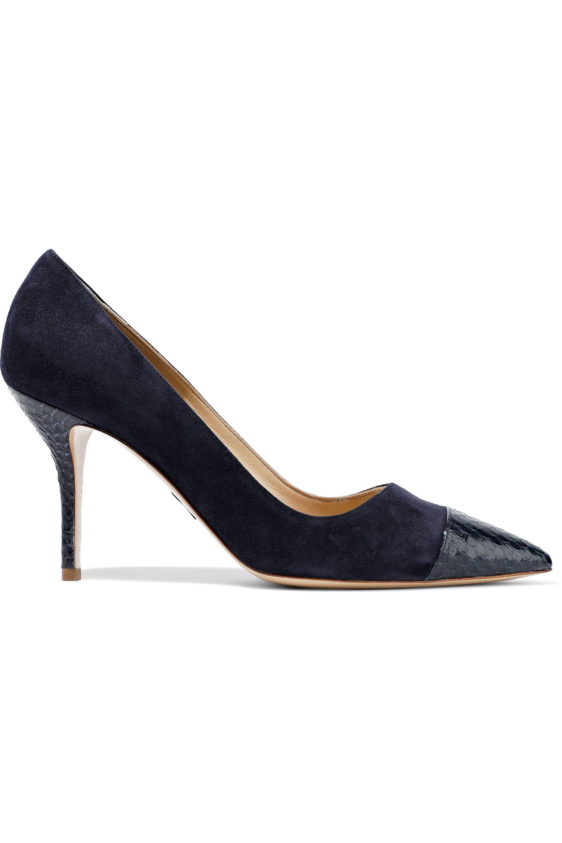 indigo blue pumps