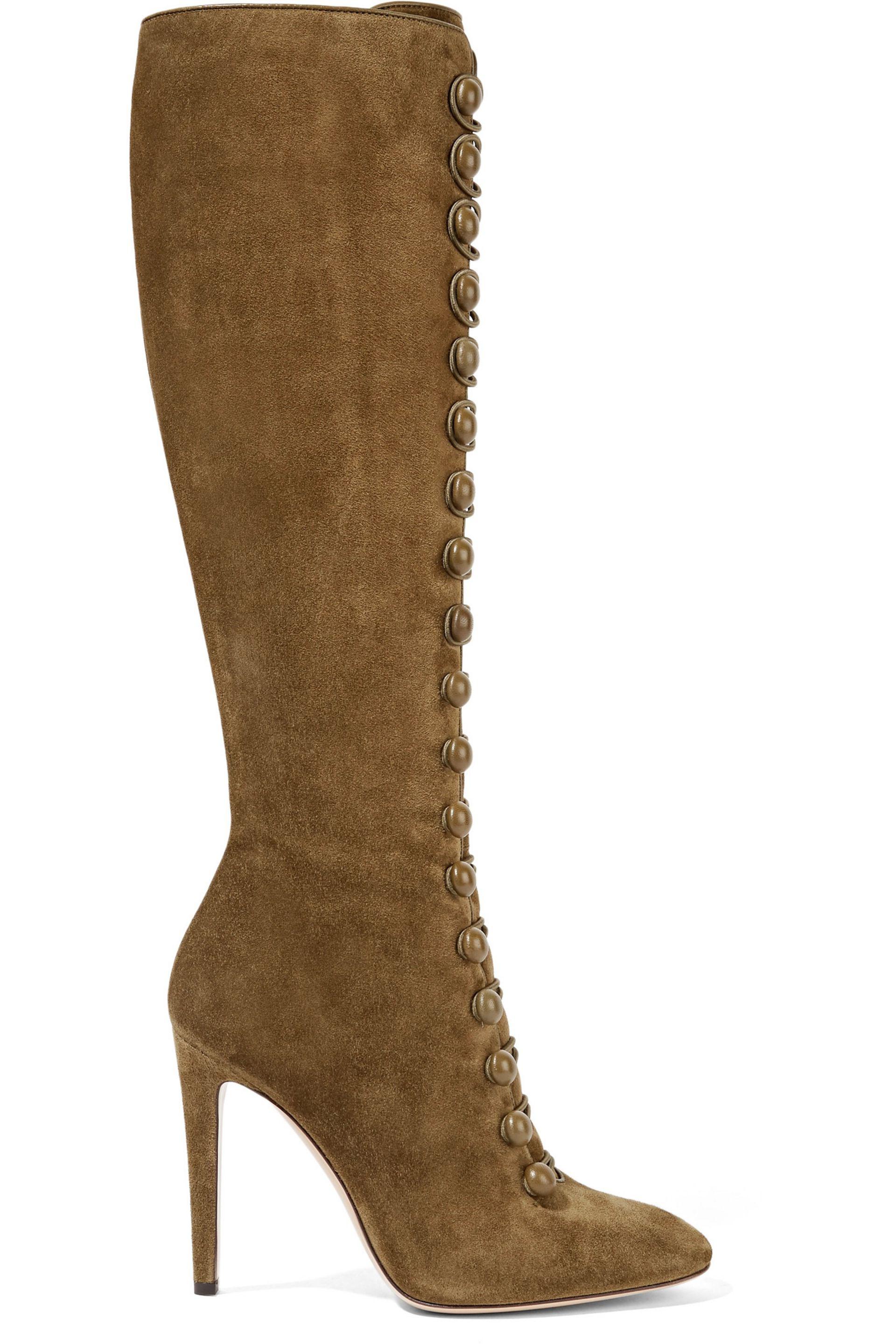 army green knee high boots