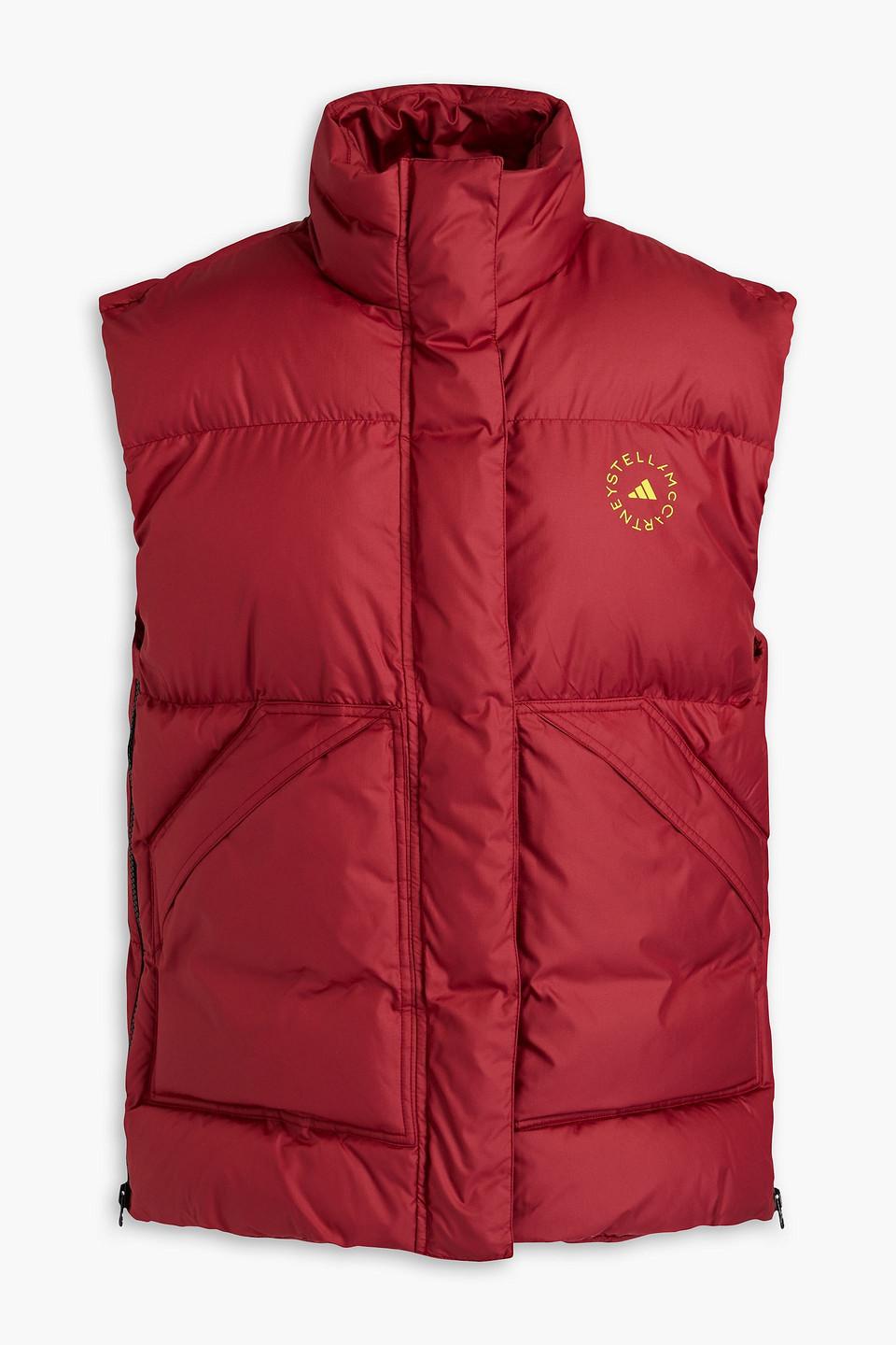 adidas By Stella McCartney Zip-detailed Ripstop Vest in Red