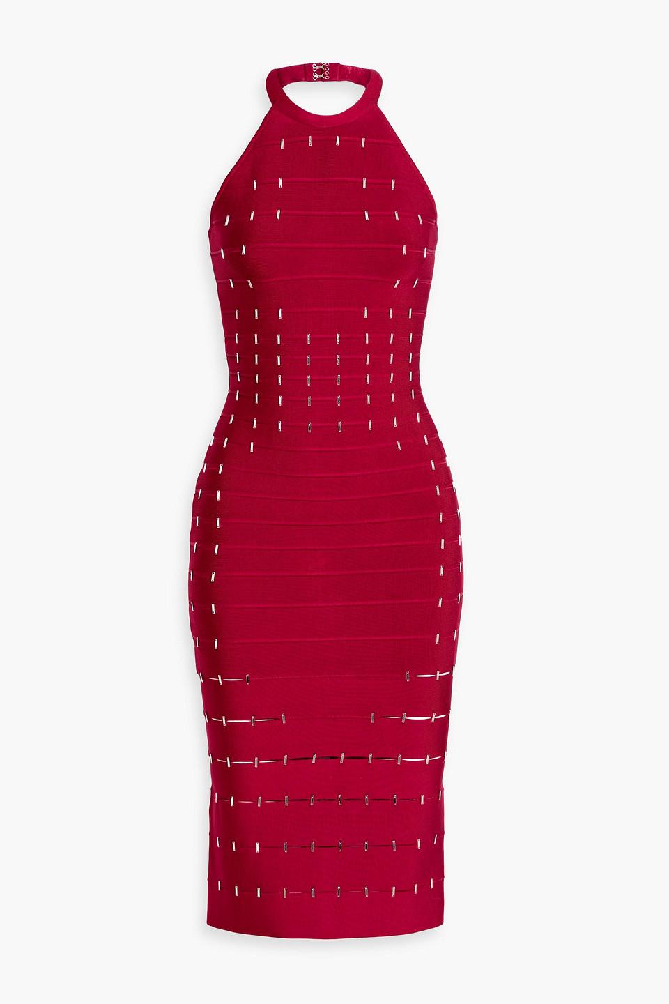 herve leger halter bandage dress Bandage Halter Dress