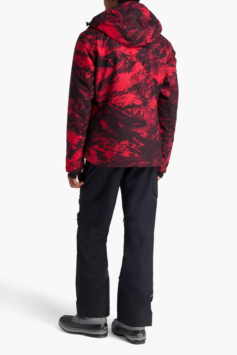 J.Lindeberg Ace Printed Ski Jacket in Red for Men | Lyst Canada