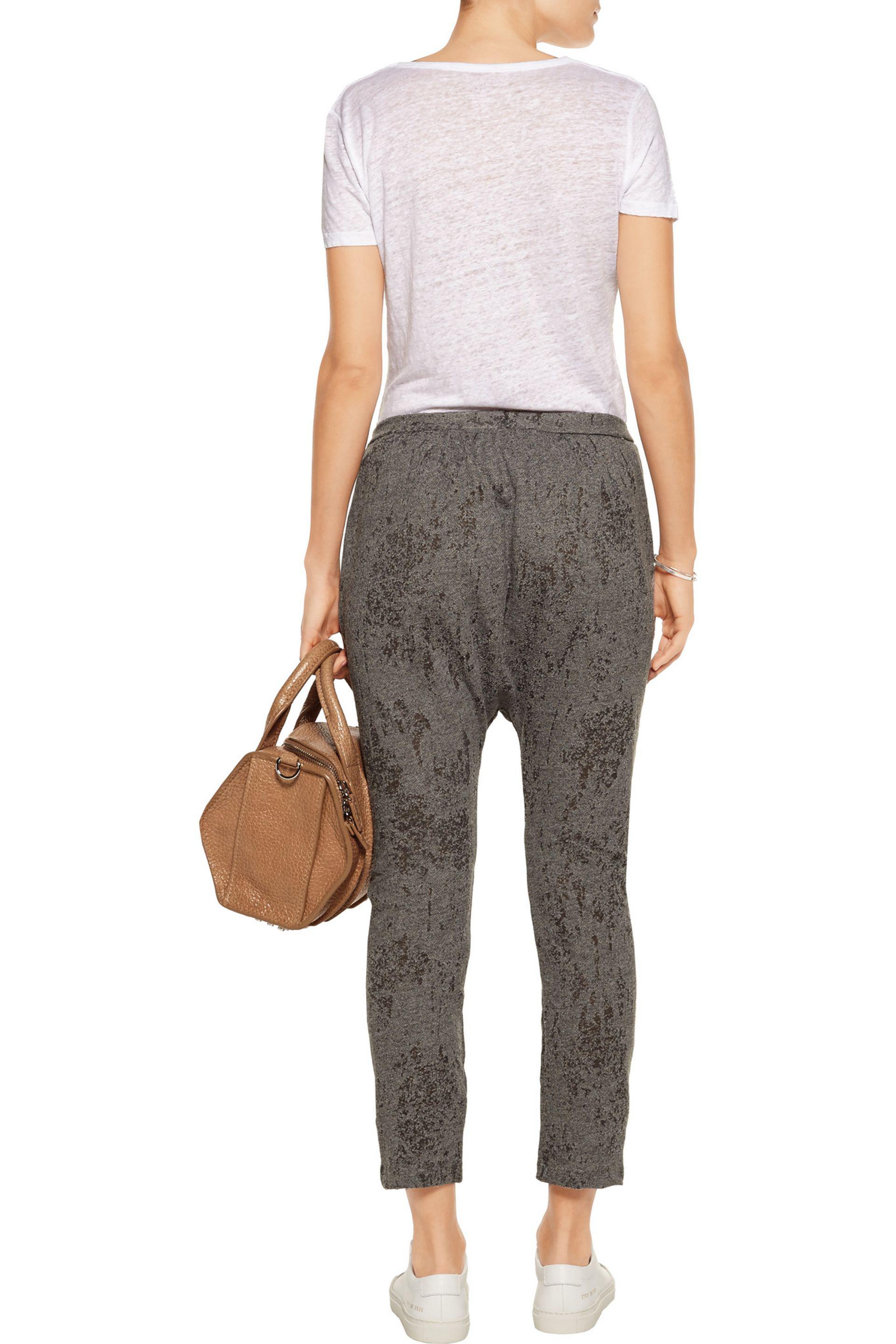 Kain Vale Cottonblend Stretchknit Tapered Pants in Gray