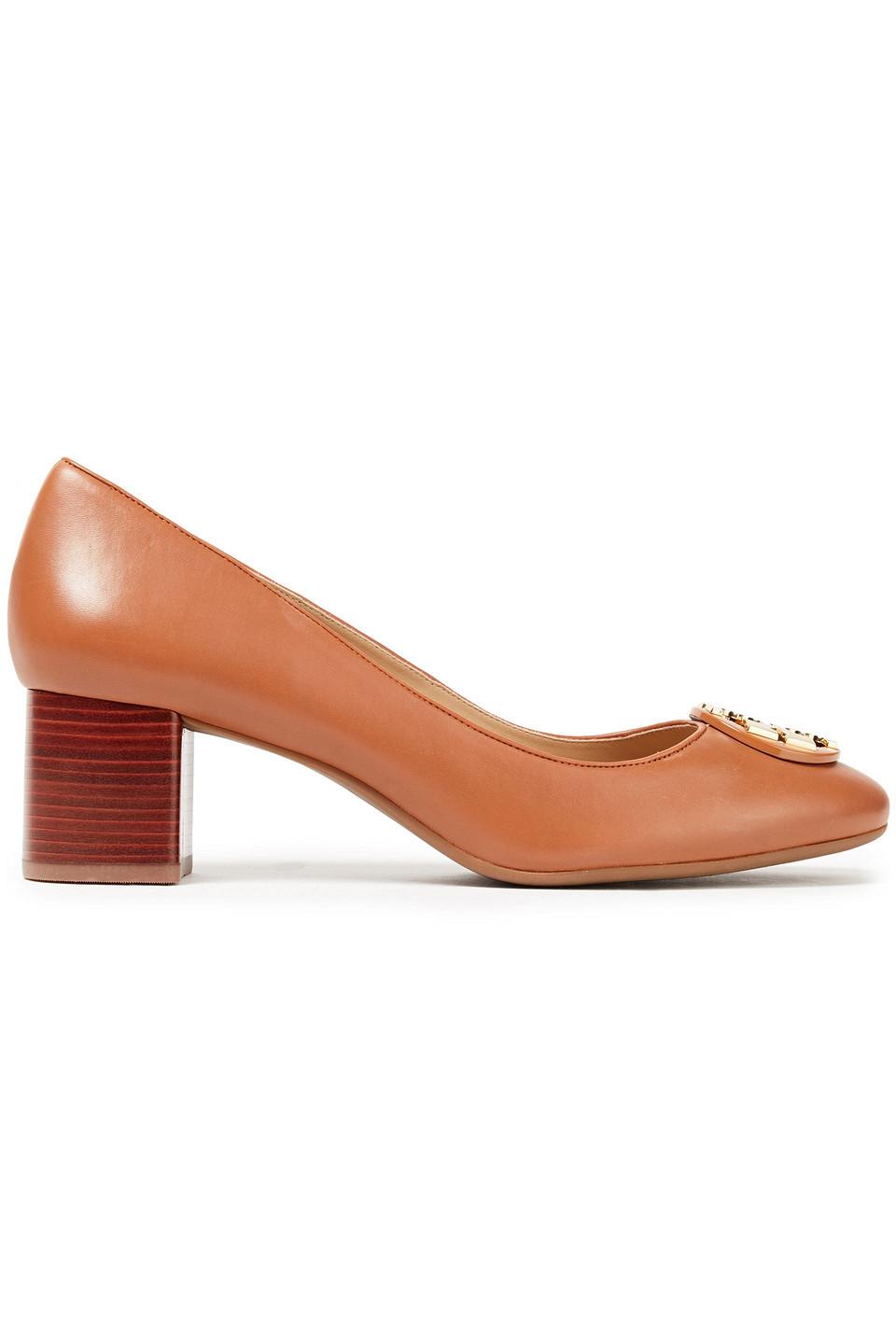 Tory Burch Janey Leather Pump in Brown | Lyst UK