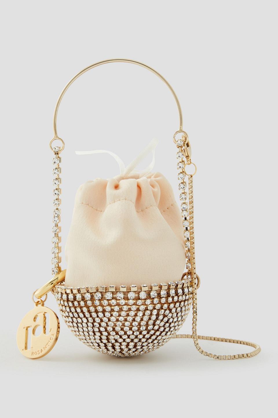 Rosantica Kingham Crystal-embellished Satin Tote in White Lyst UK
