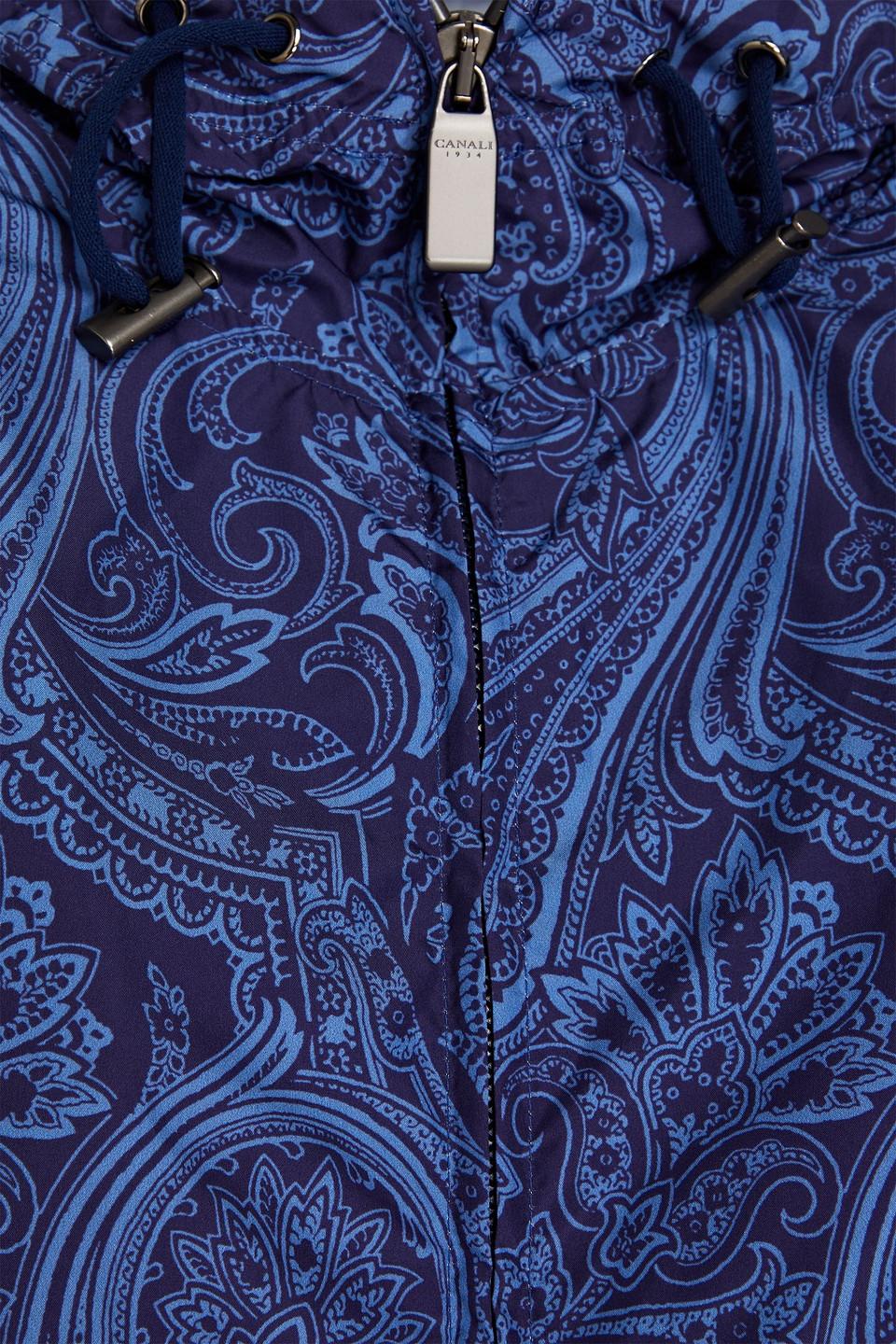 Paisley print Shell Hooded Jacket