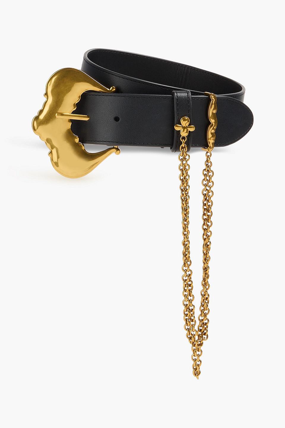 White Blazer Dress Buckle Belt Dress Zimmermann Chain-embellished Leather  Belt In Black Lyst UK