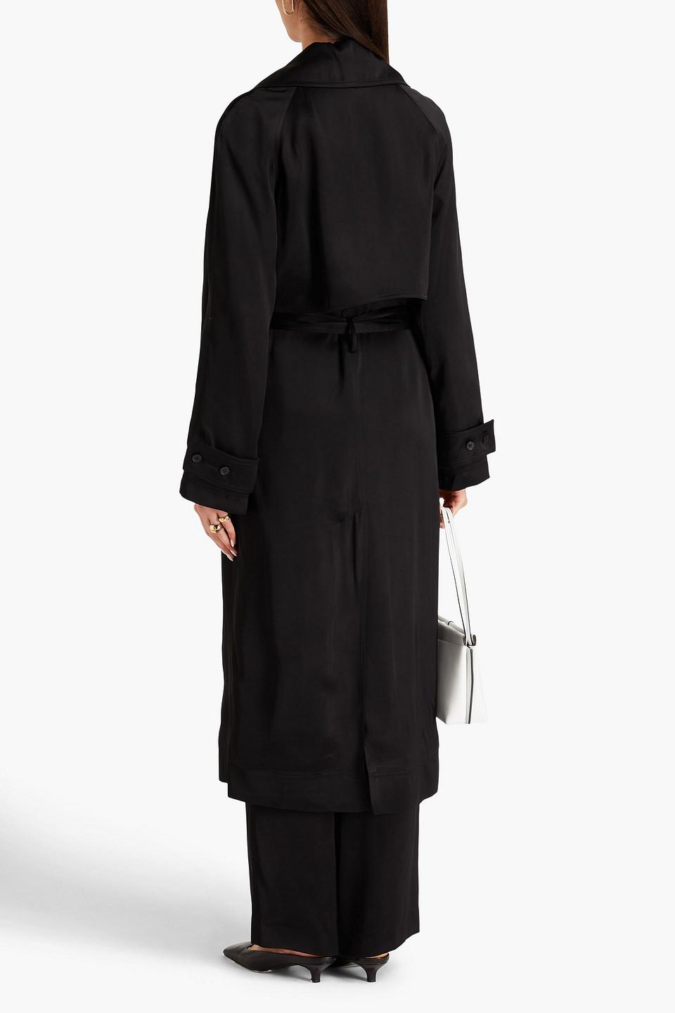 Black satin duster online