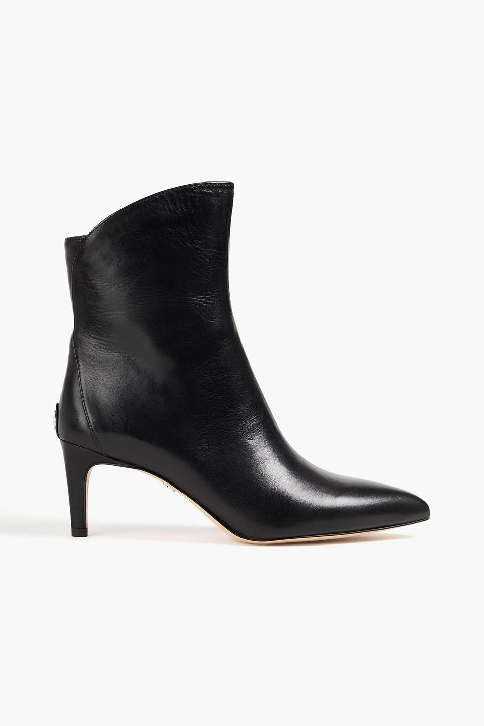 Sam Edelman Usha Leather Ankle Boots in Black Lyst UK