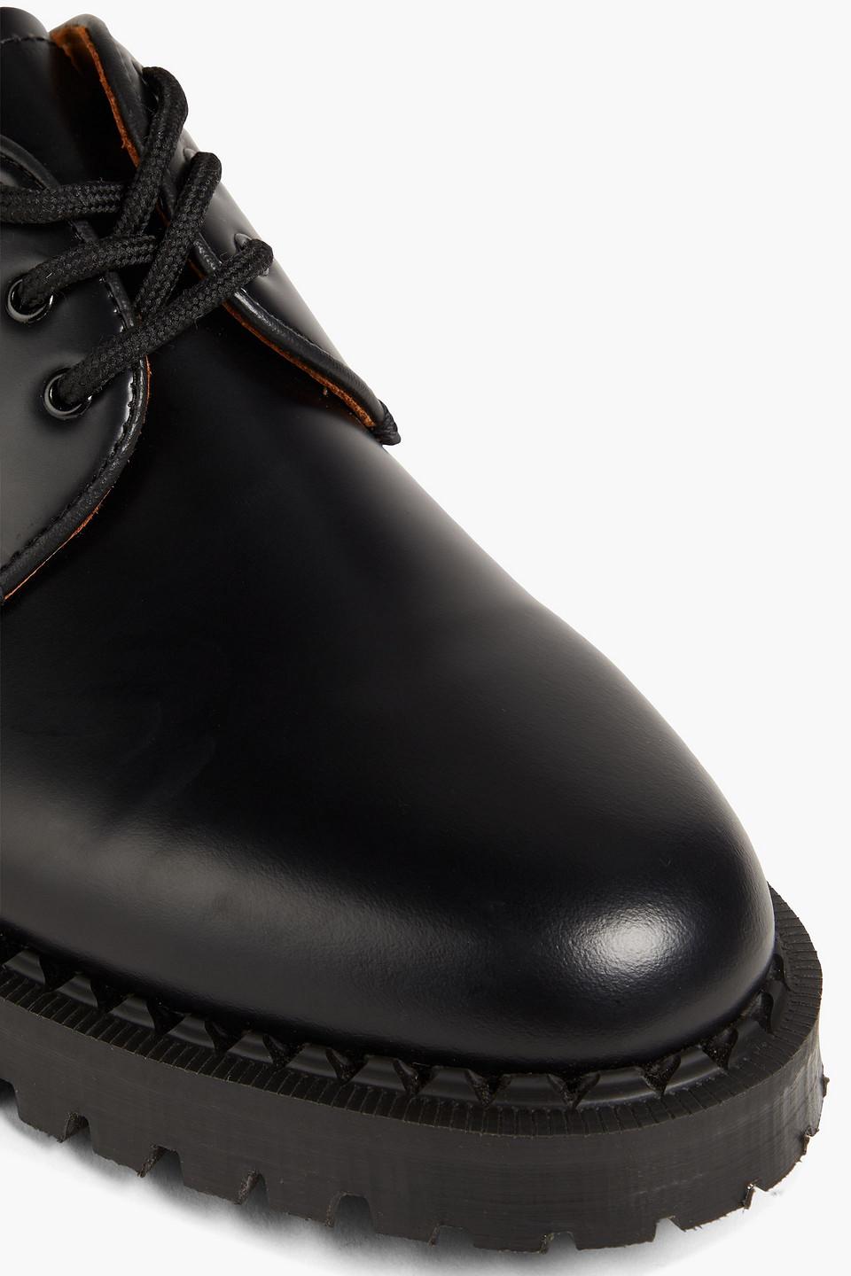 Sandro Leather Derby Shoes in Black for Men Lyst UK