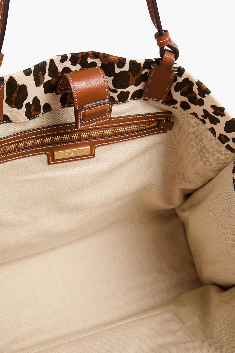 【特価！関税込】Tory Burch Ella Leopard-print Canvas Tote Tory Burch Ella Leopard-print Canvas Tote | Lyst Canada