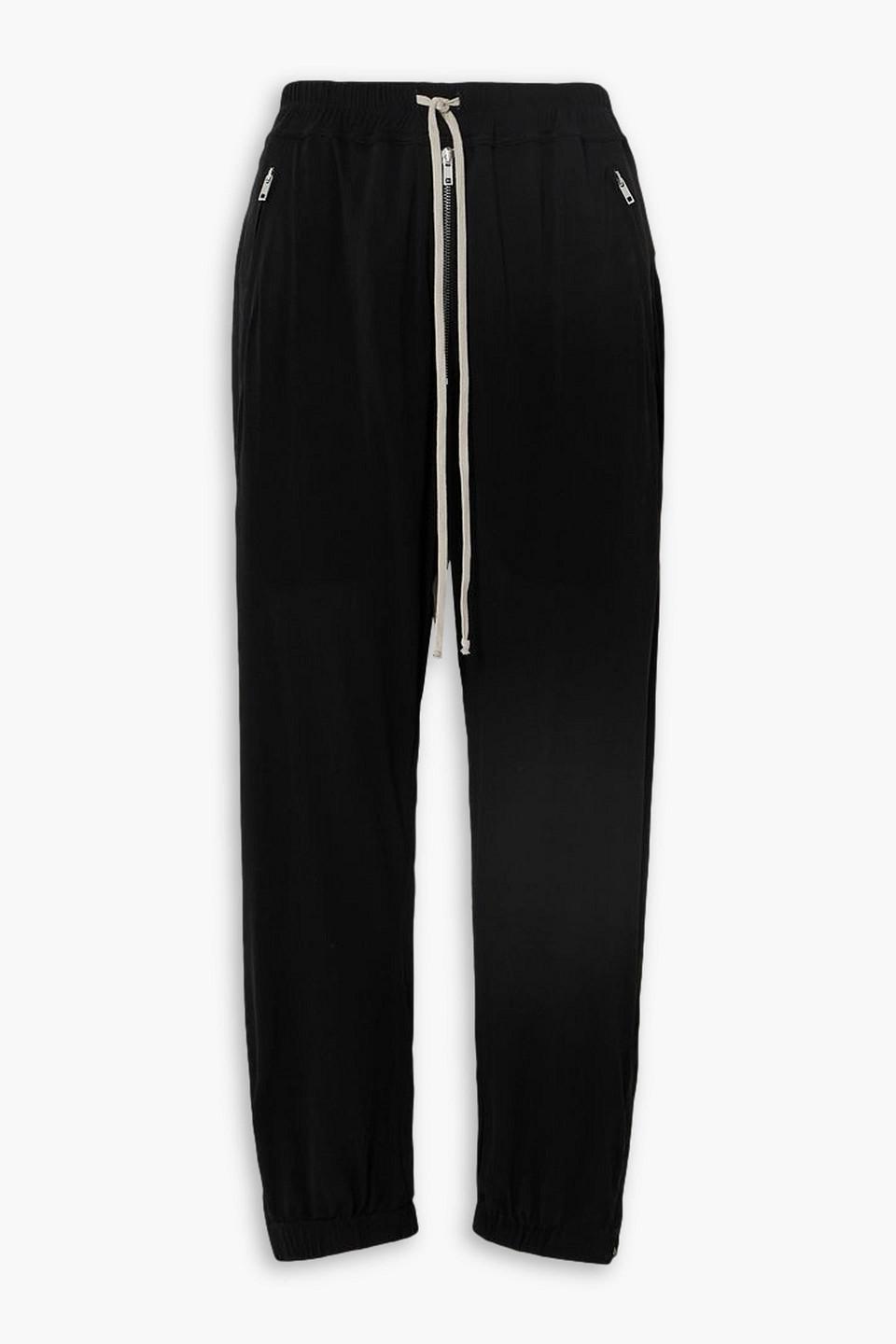 Rick Owens Stretch jersey Track Pants in Black Lyst