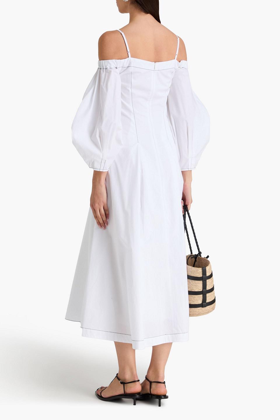 strapless open back dress Erin Off-Shoulder Dress | Rejina Pyo