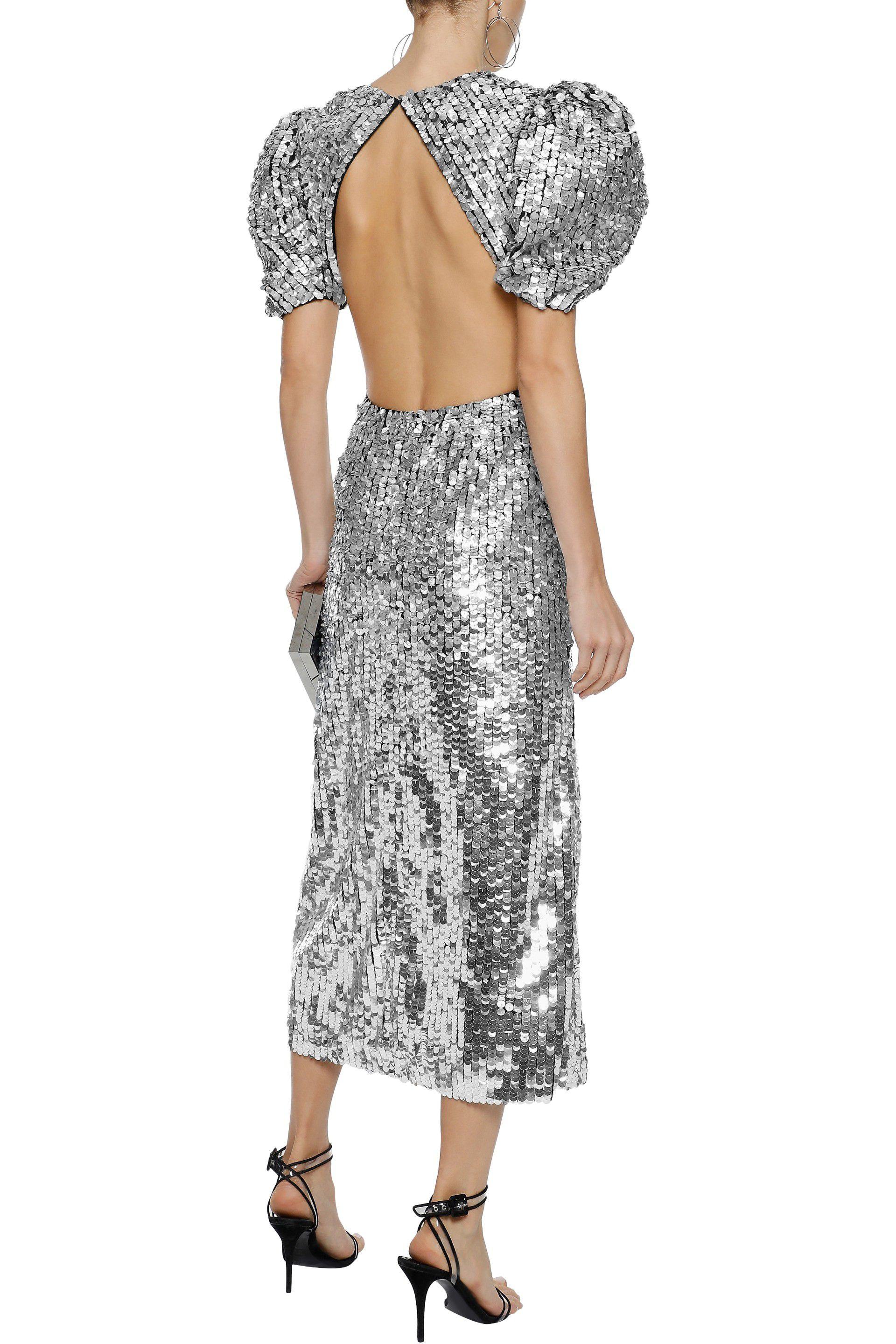 carolina herrera harrison open back gown