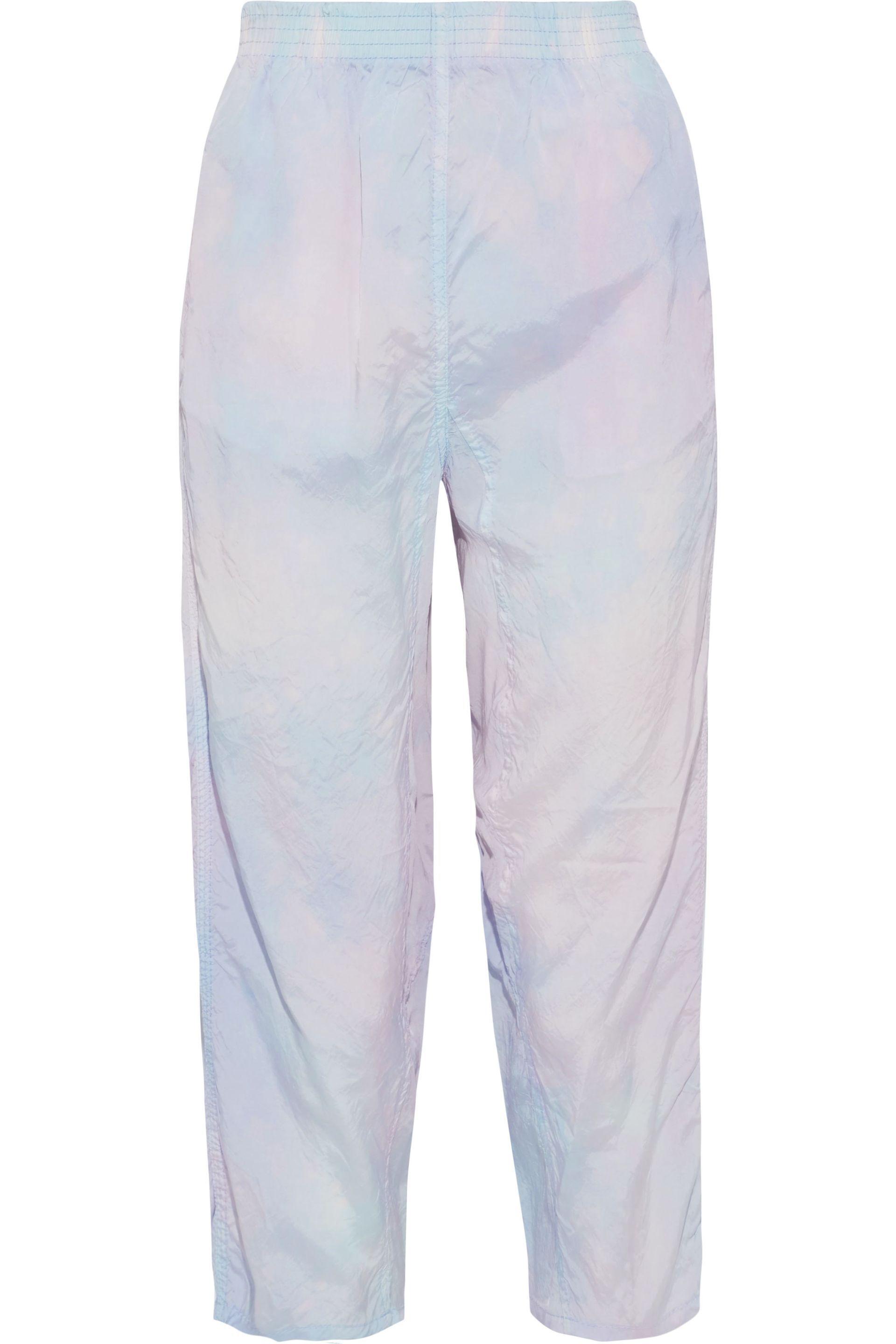 MM6 by Maison Martin Margiela Synthetic Cropped Tie-dyed Crinkled-shell ...