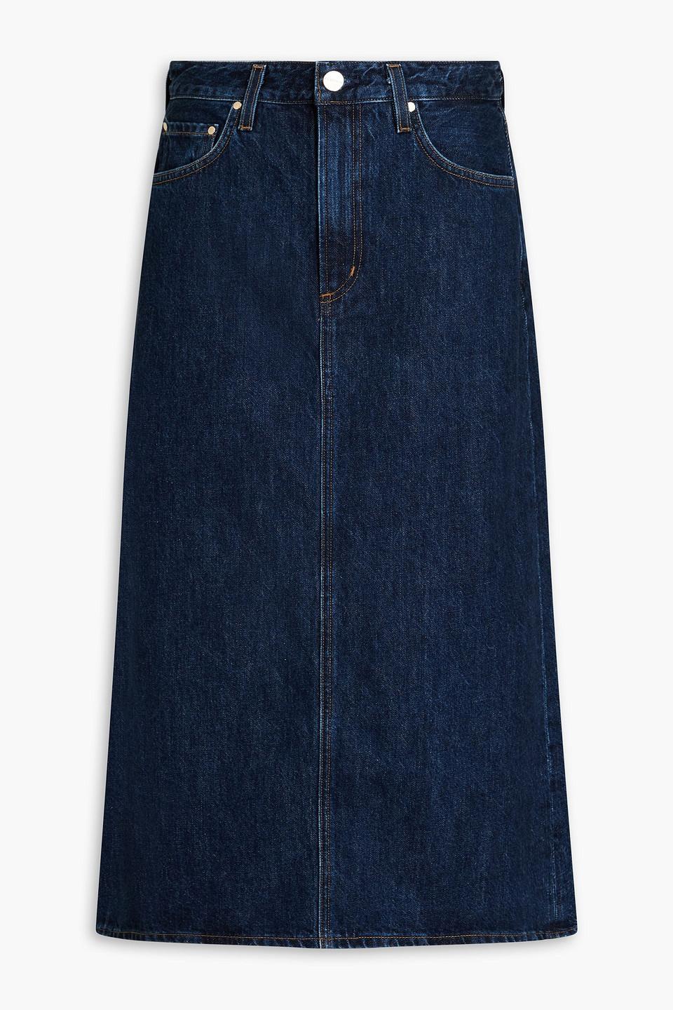 Goldsign button front denim skirt 2025