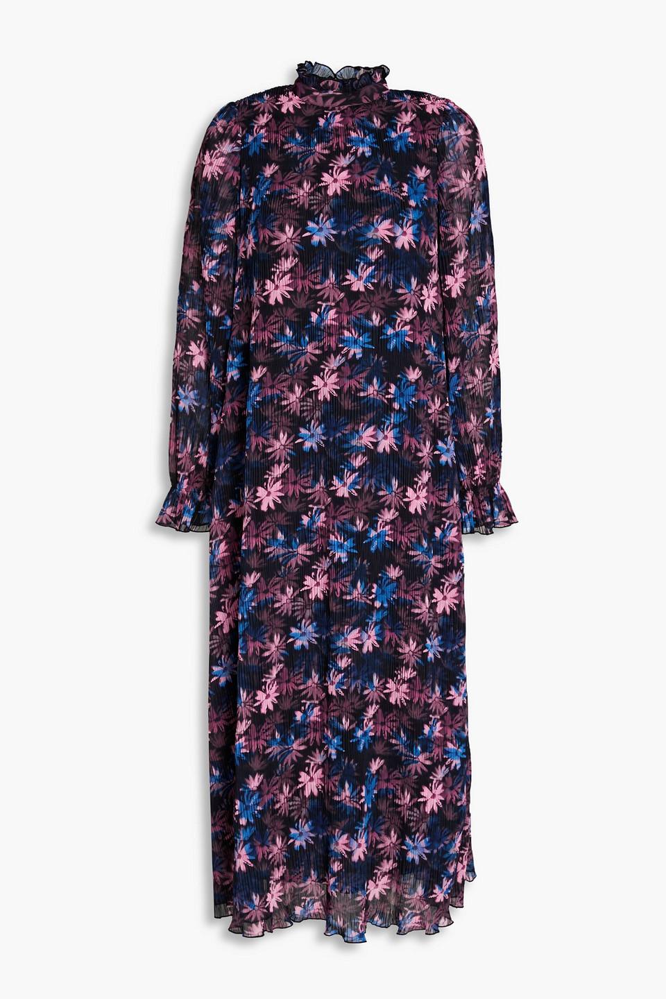 Ganni georgette midi dress discount