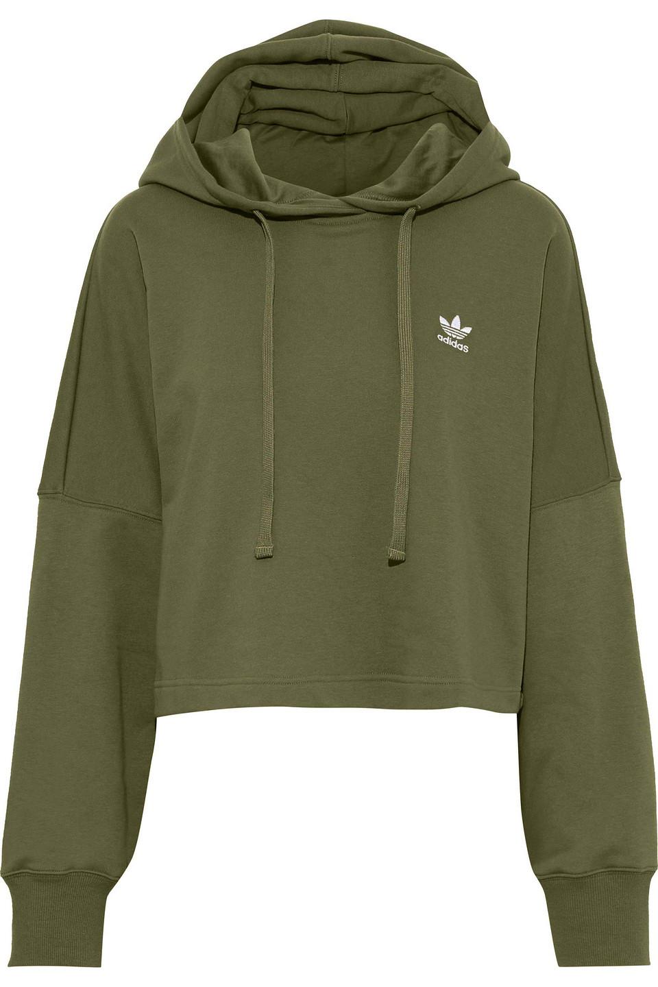 adidas hoodie army green