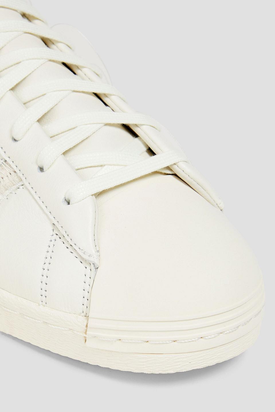 adidas Superstar Striped Leather Sneakers in White for Men | Lyst