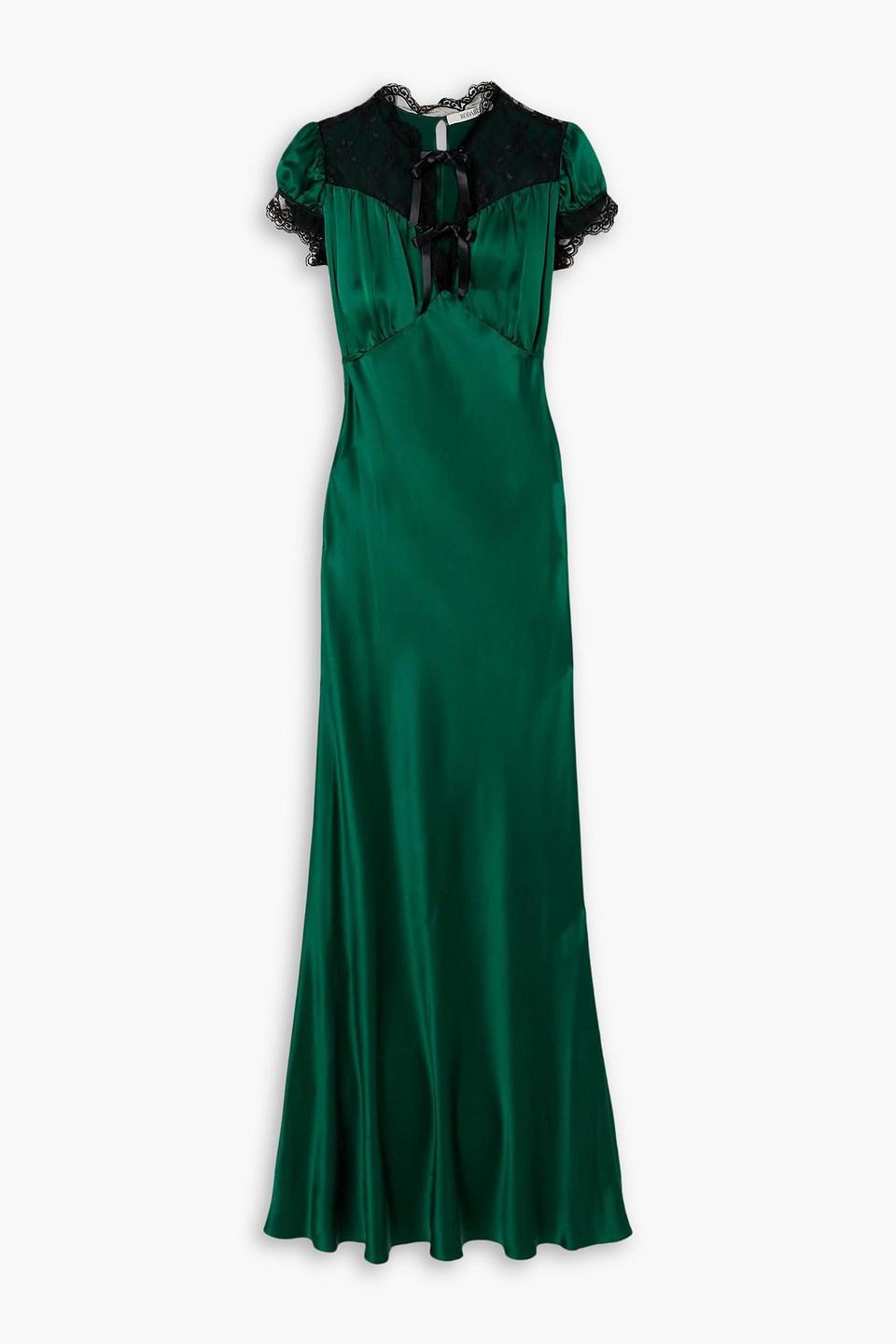 chinese dress ladies ITALIAN SILK SLIP WITH LACE main image 1