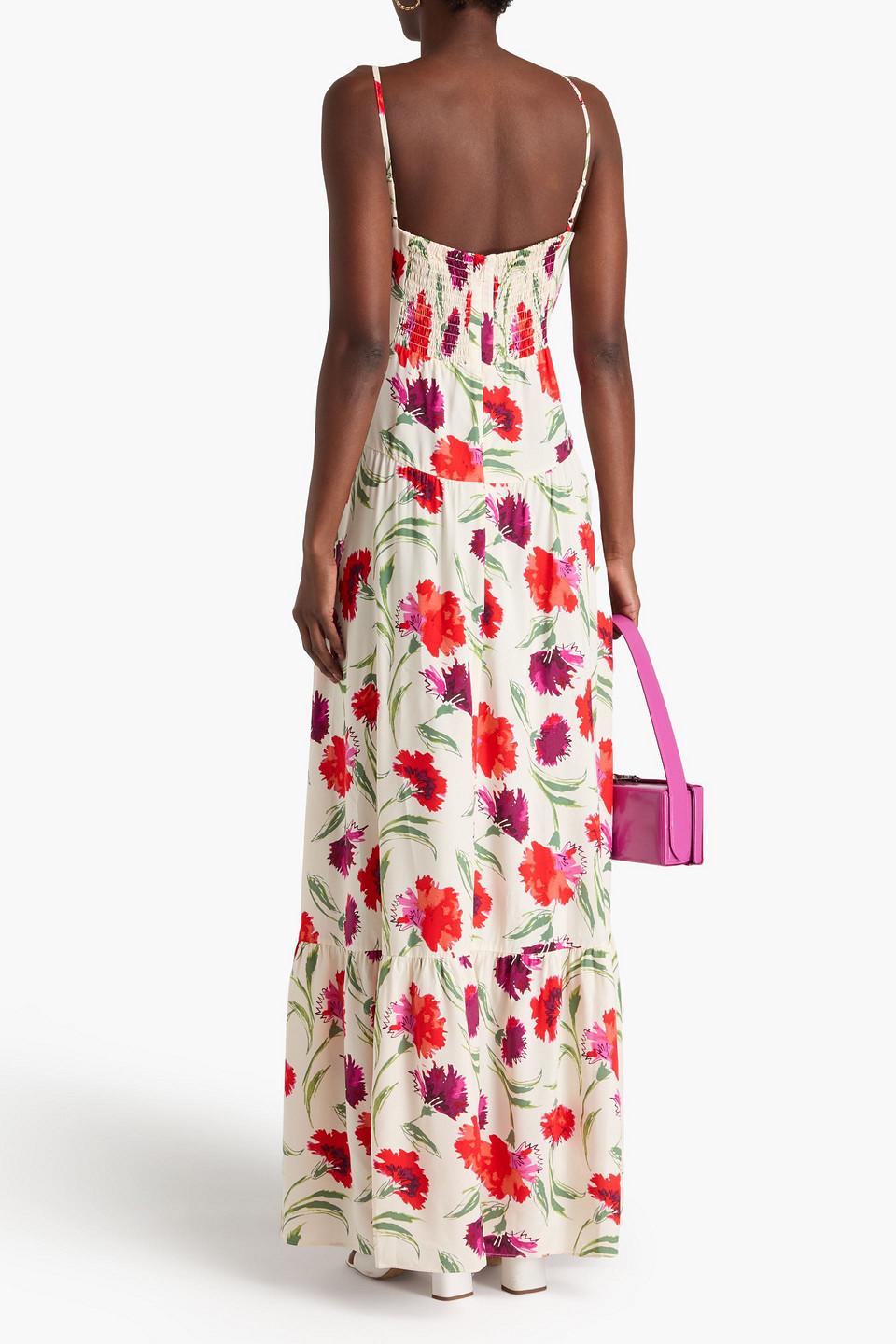 【DIANE VON FURSTENBERG】マキシワンピース フローラルプリント Diane von Furstenberg フローラルロングワンピース 2 - メルカリ
