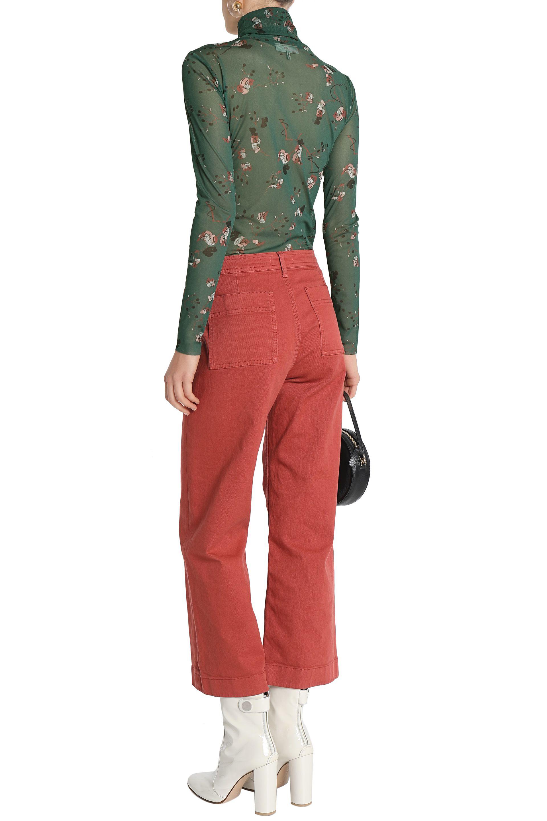 ganni mesh turtleneck