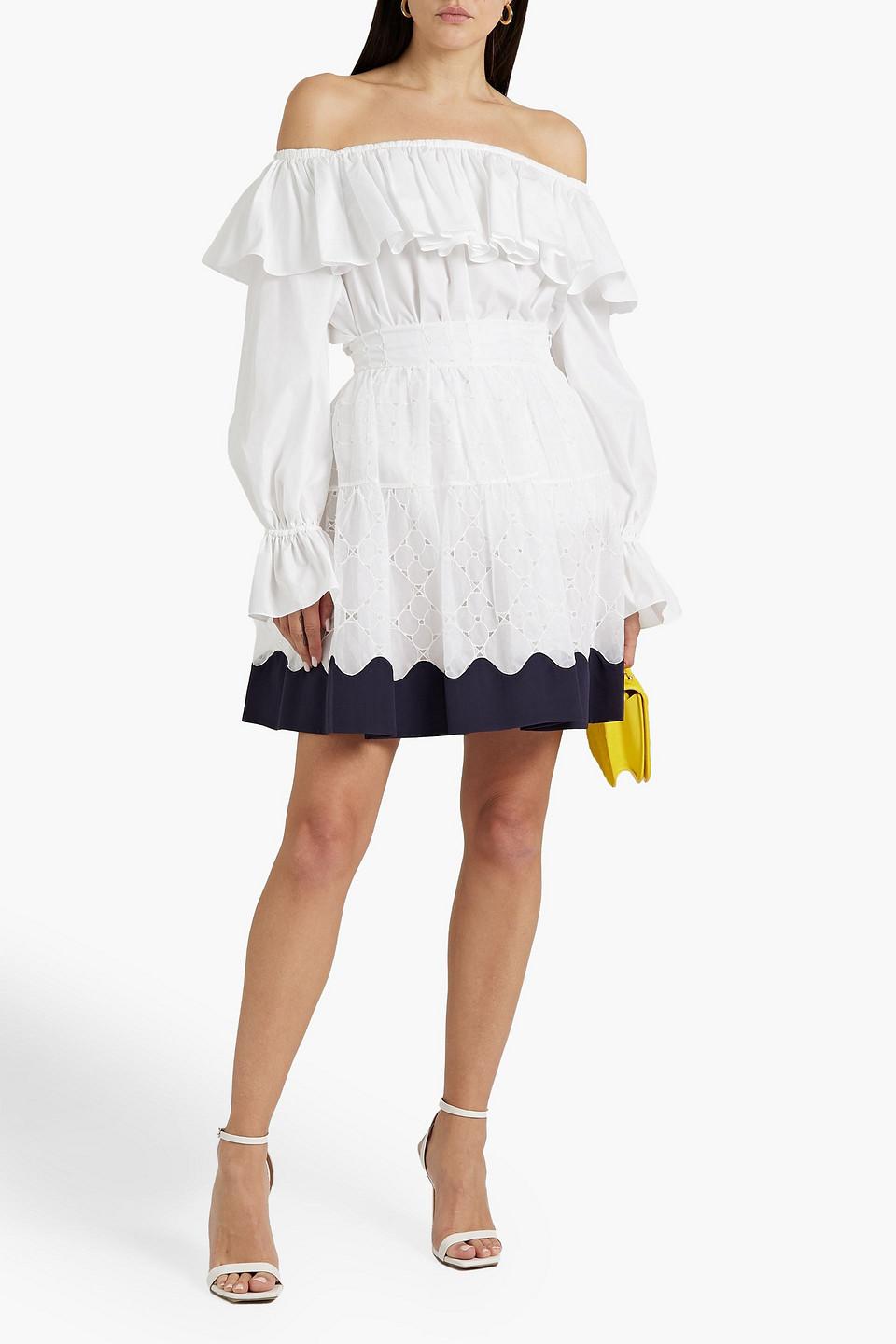 Valentino white 2025 lace skirt