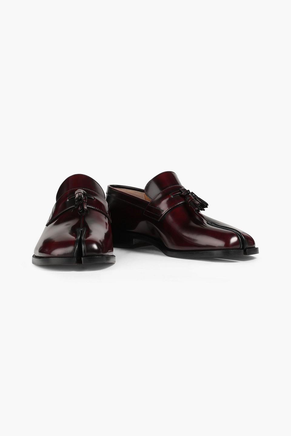 maison margiela leather loafers
