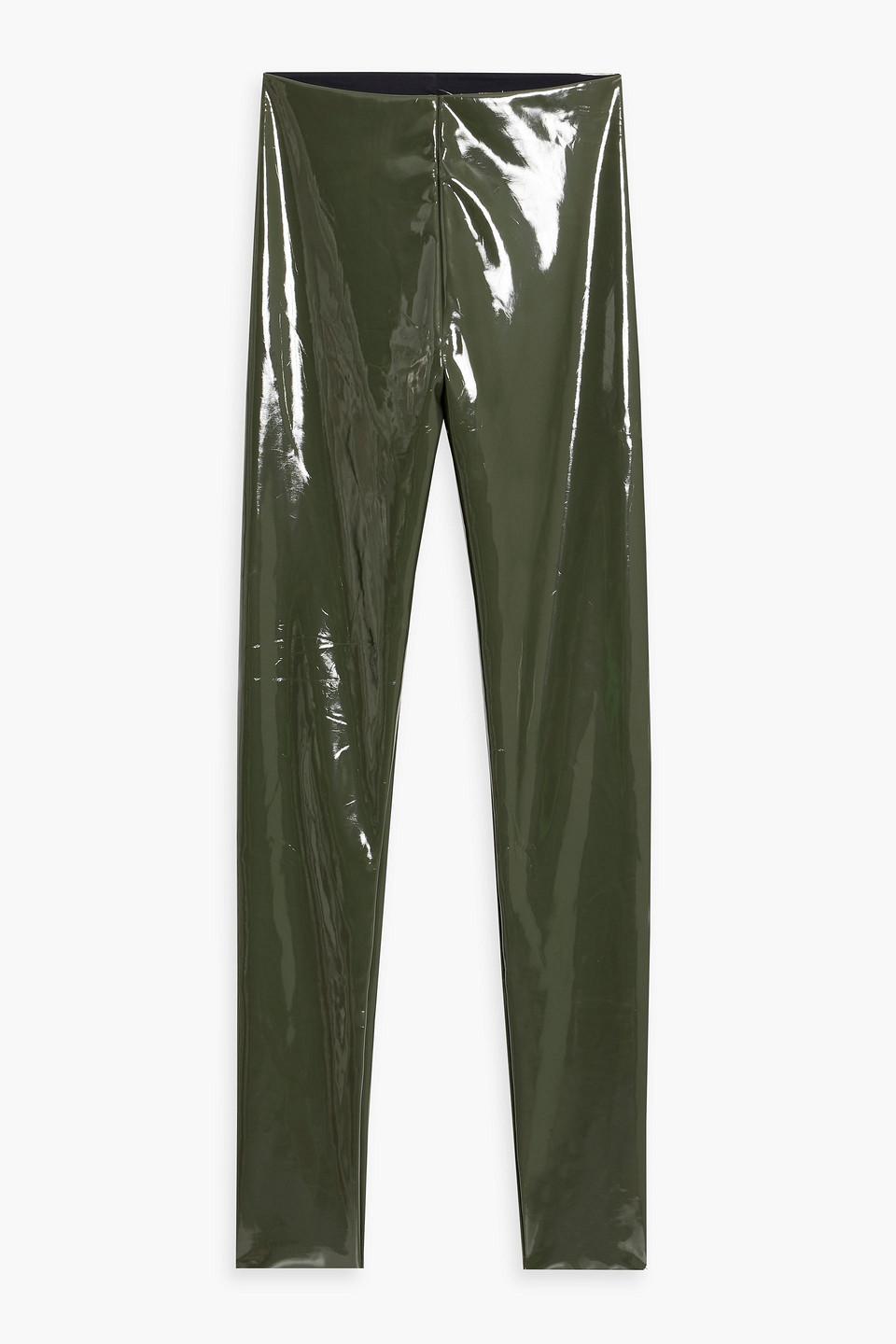 shop for discounts Commando Women s Green Vinyl leggings