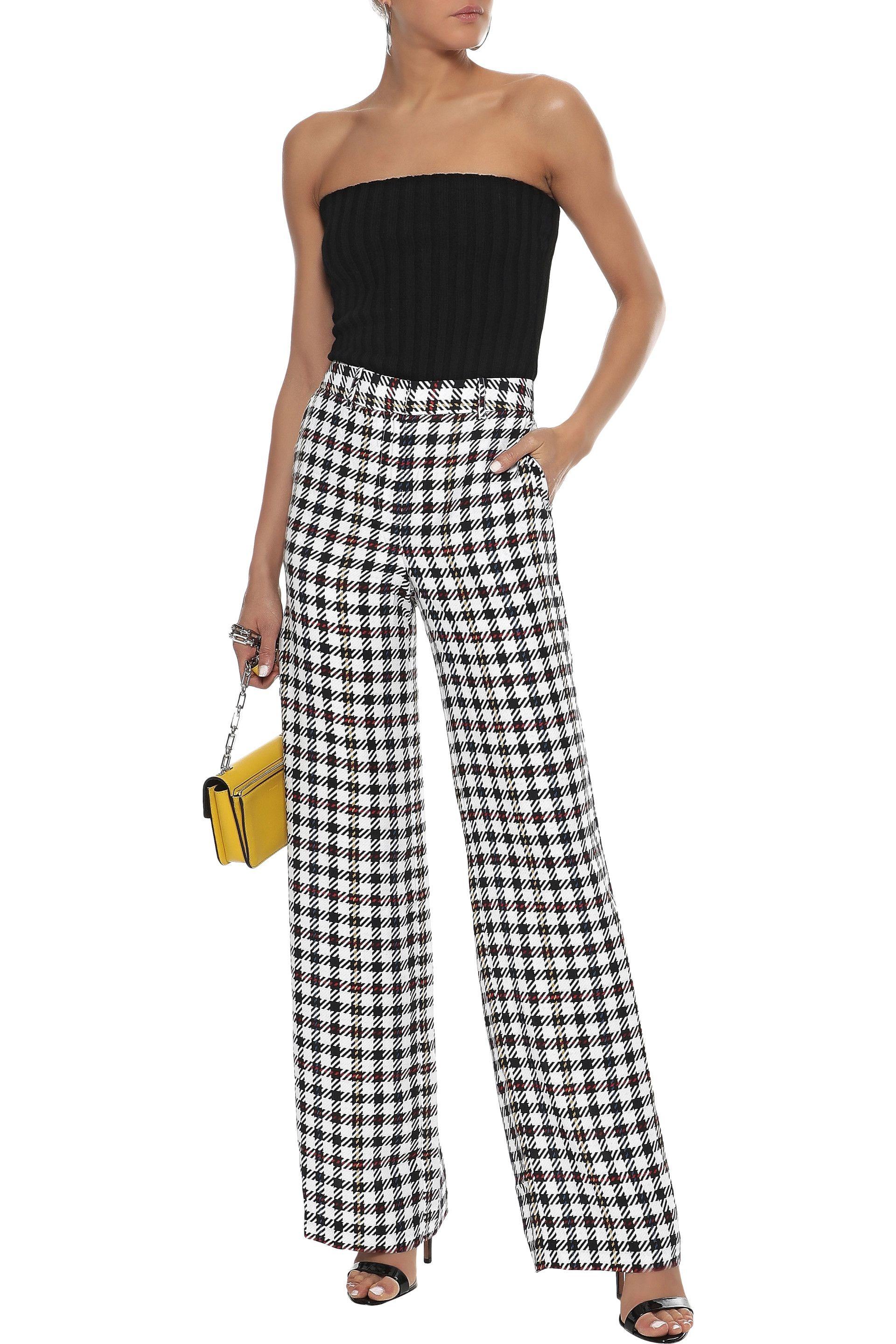 Houndstooth Wide Leg Pants Sale, 54 