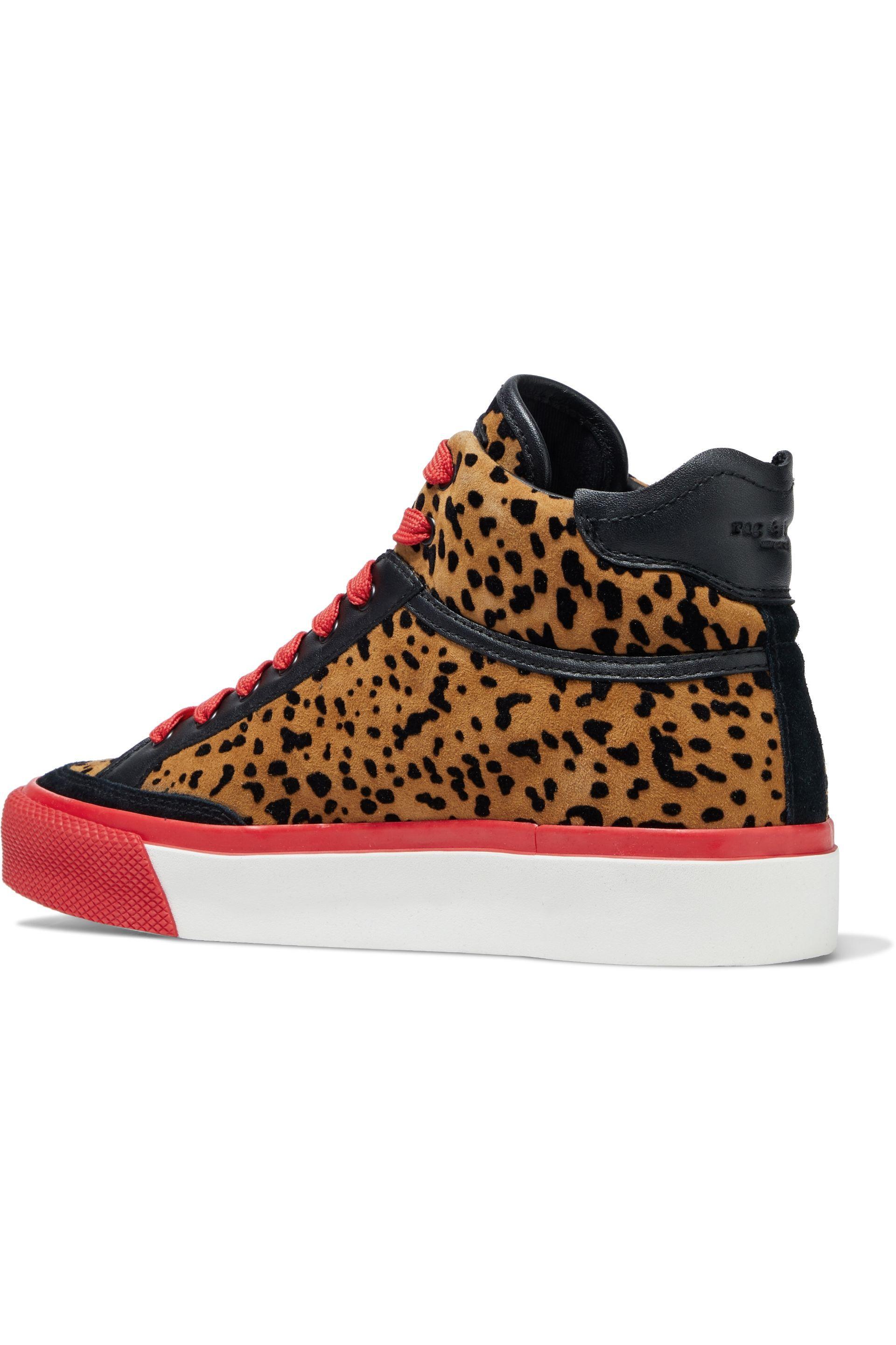 Rag & Bone Army High Leopard-print Suede High-top Sneakers Animal Print ...