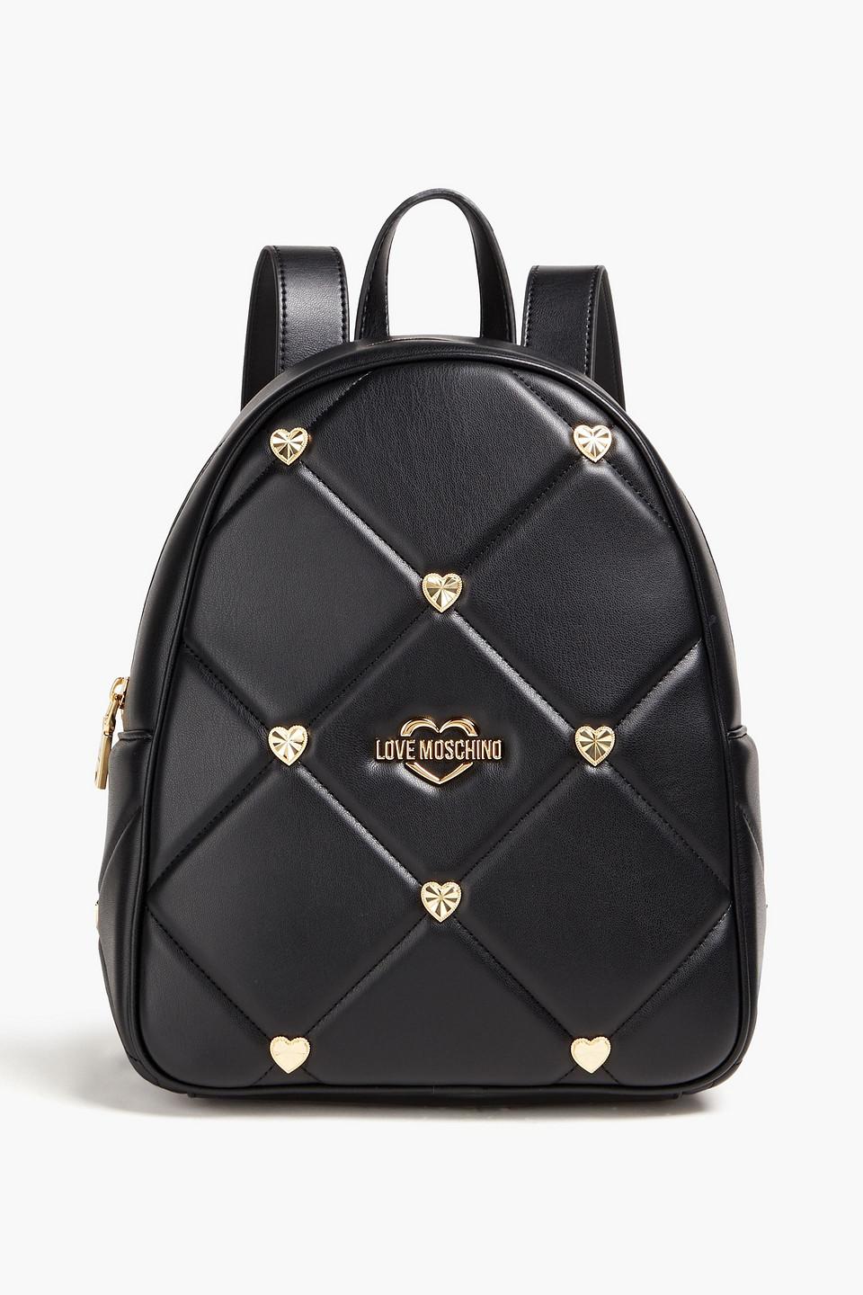 Love moschino leather backpack discount
