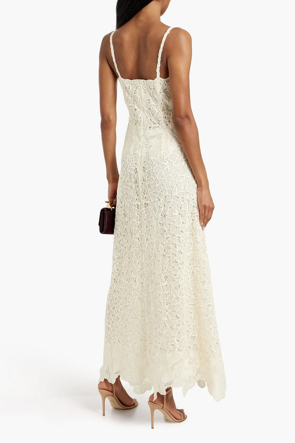Jonathan Simkhai Phoenix Guipure Lace Maxi Dress in White | Lyst Jonathan Simkhai Phoenix Guipure Lace Maxi Dress in White | Lyst