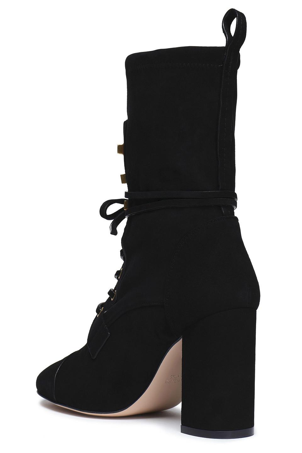 stuart weitzman suede ankle boots