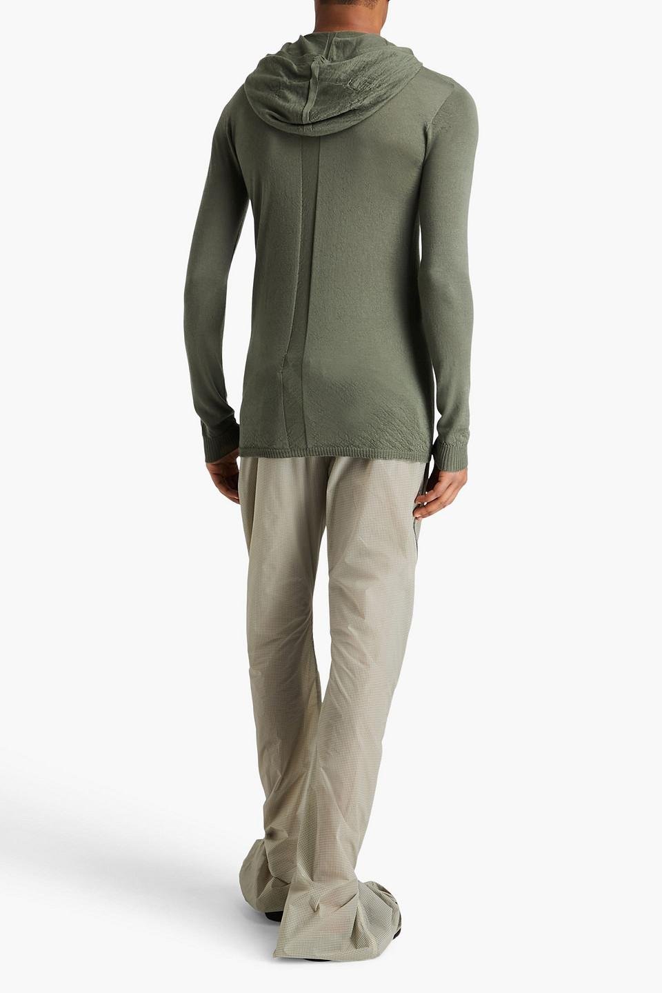 Rick owens cashmere hoodie discount