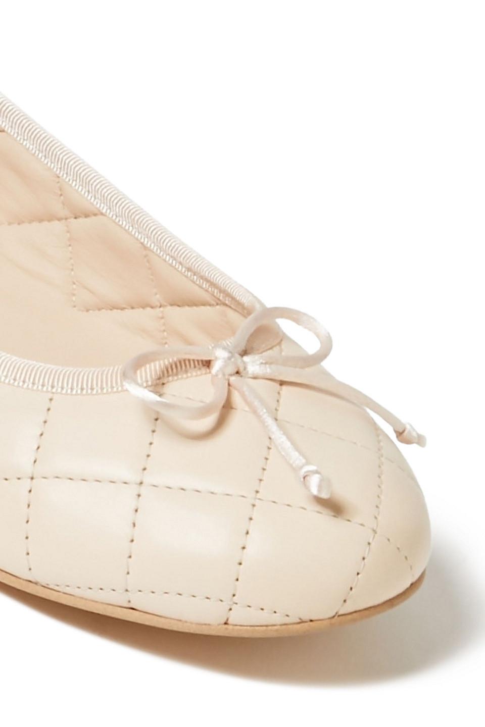 cream ballet flats