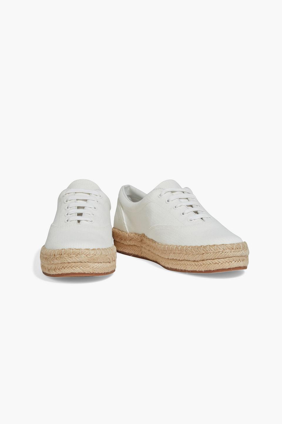 Vince Ursa Canvas Espadrille Sneakers in White | Lyst
