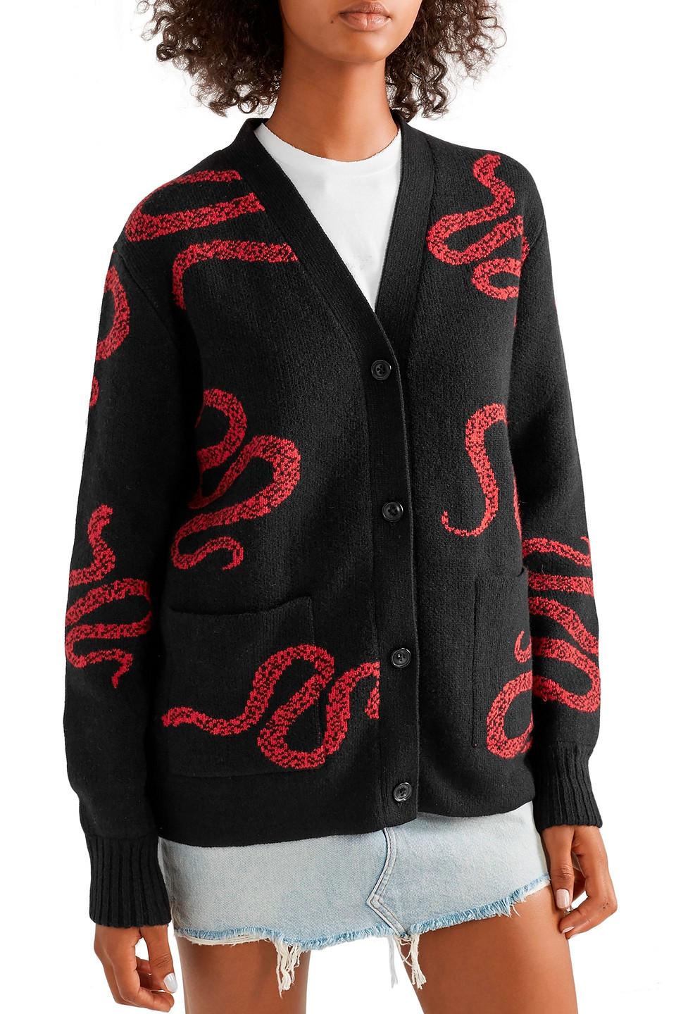gucci snake cardigan