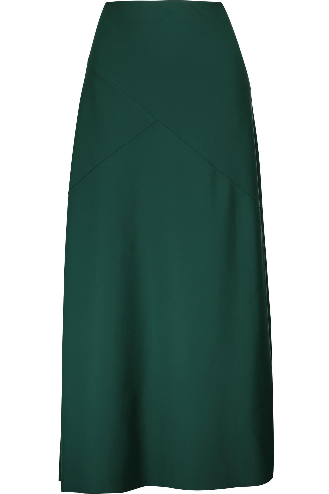 Theory Synthetic Vutera Stretch-knit Maxi Skirt in Emerald (Green) - Lyst
