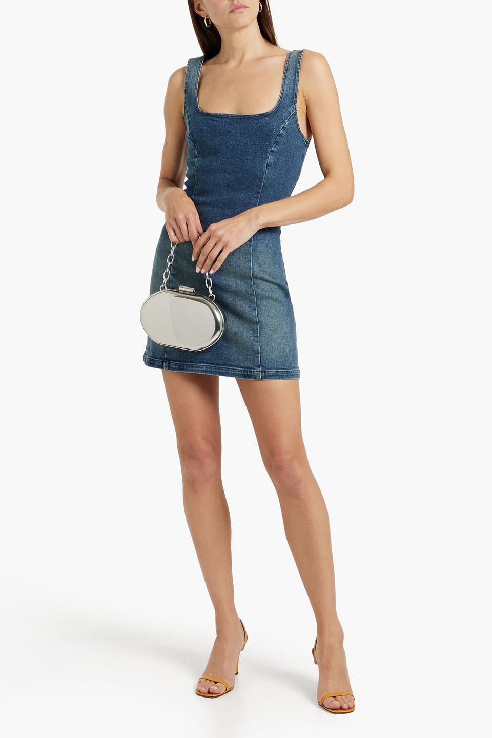 white christmas dresses Sovere Etch Denim Mini Dress in Denim-Light main image 1