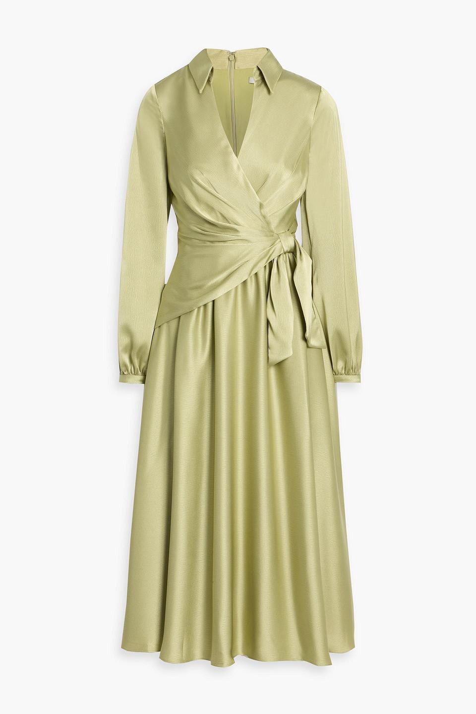 Green Satin Dresses for Women - Up to 75% off | Lyst UK