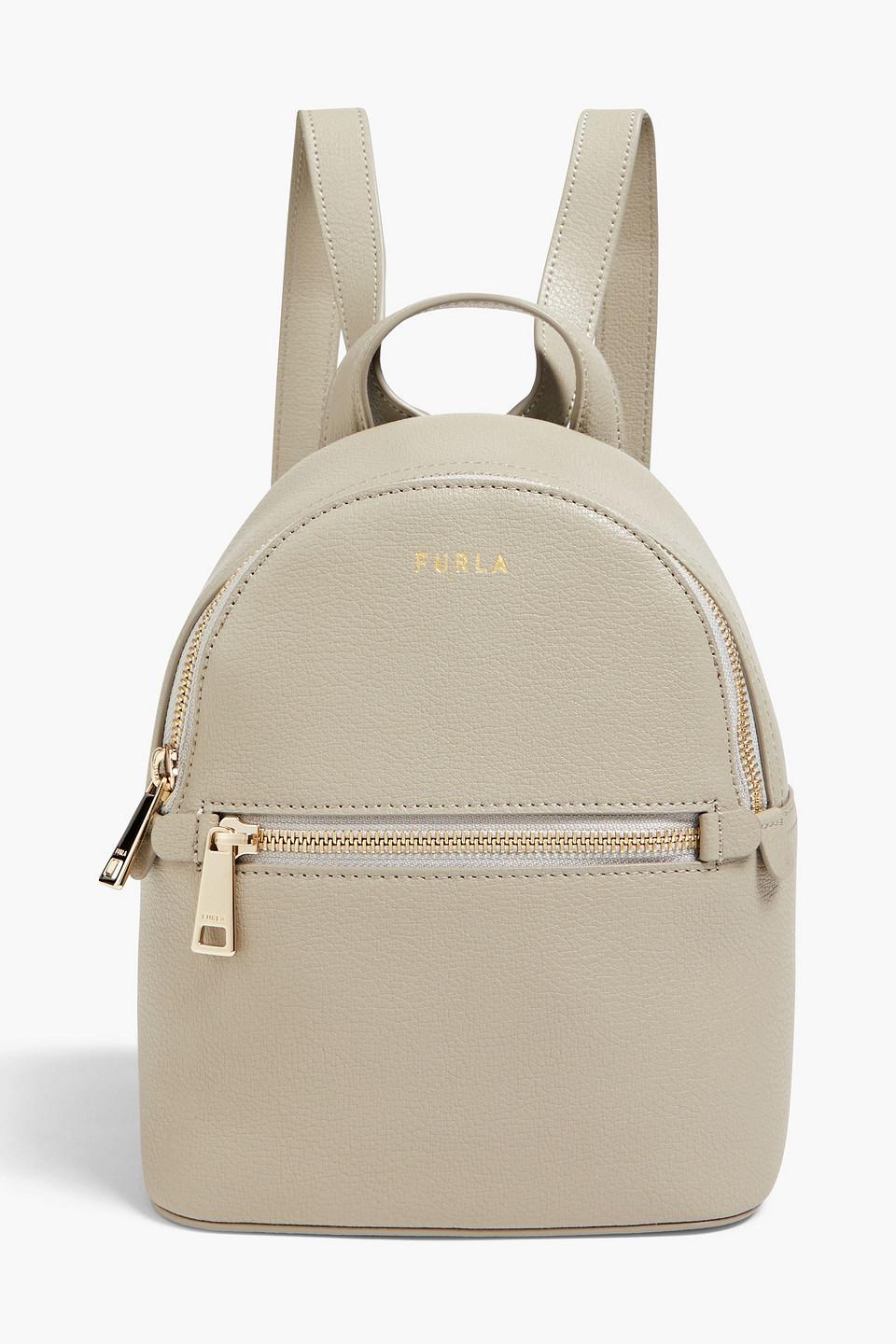 Furla Libera Mini Pebbled leather Backpack in Natural Lyst Canada