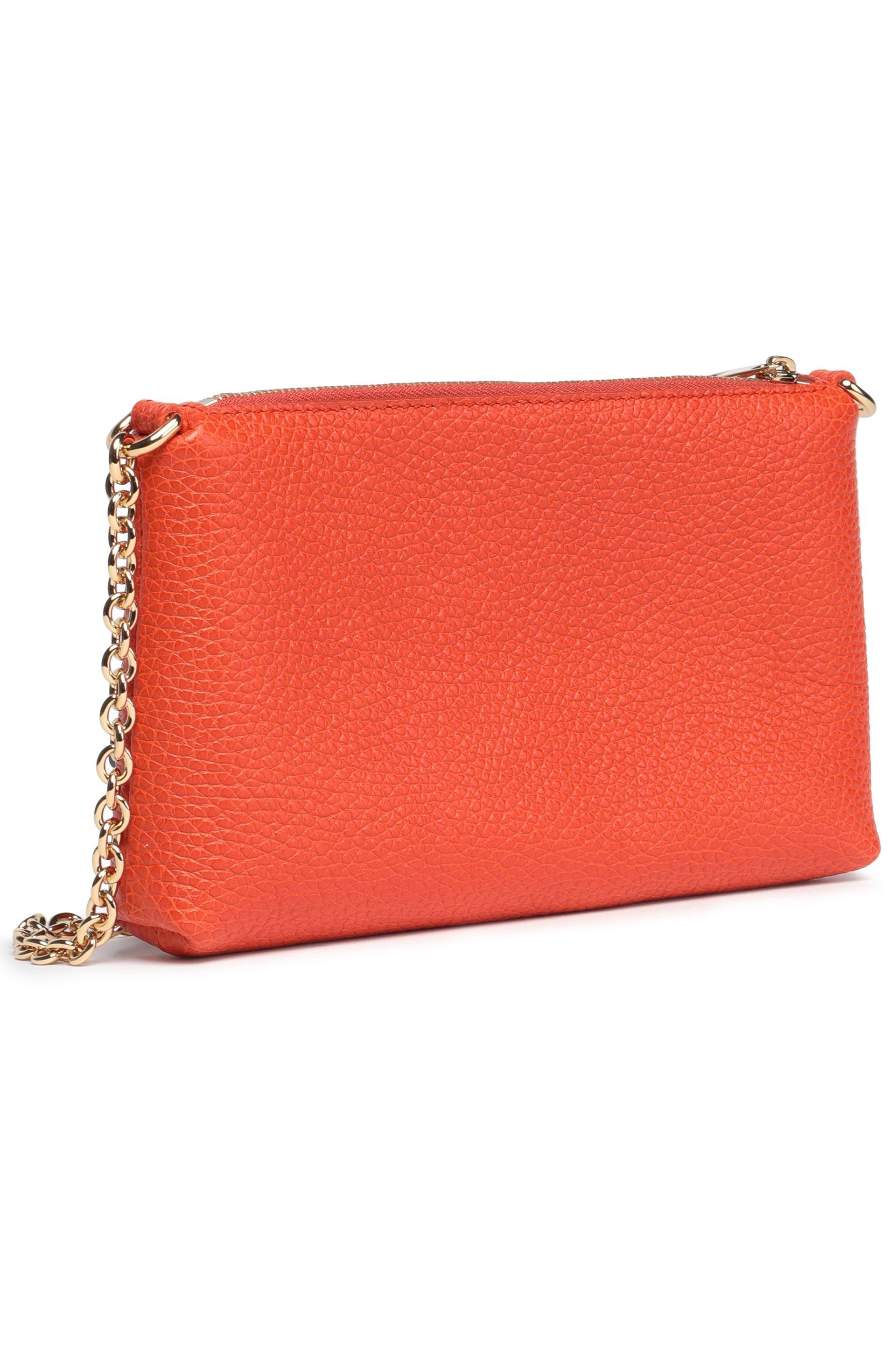 Dolce & Gabbana Pebbled-leather Shoulder Bag Bright Orange - Lyst